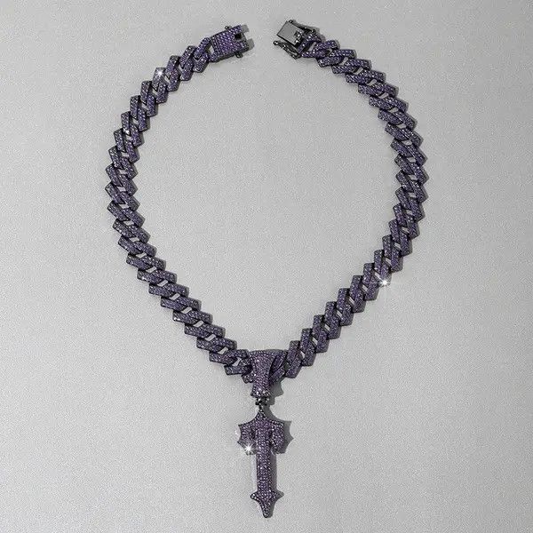 Jewelry Kihara x Asou Sword Pendant Necklace Miami Link Chain Size ONE SIZE - 3 Thumbnail