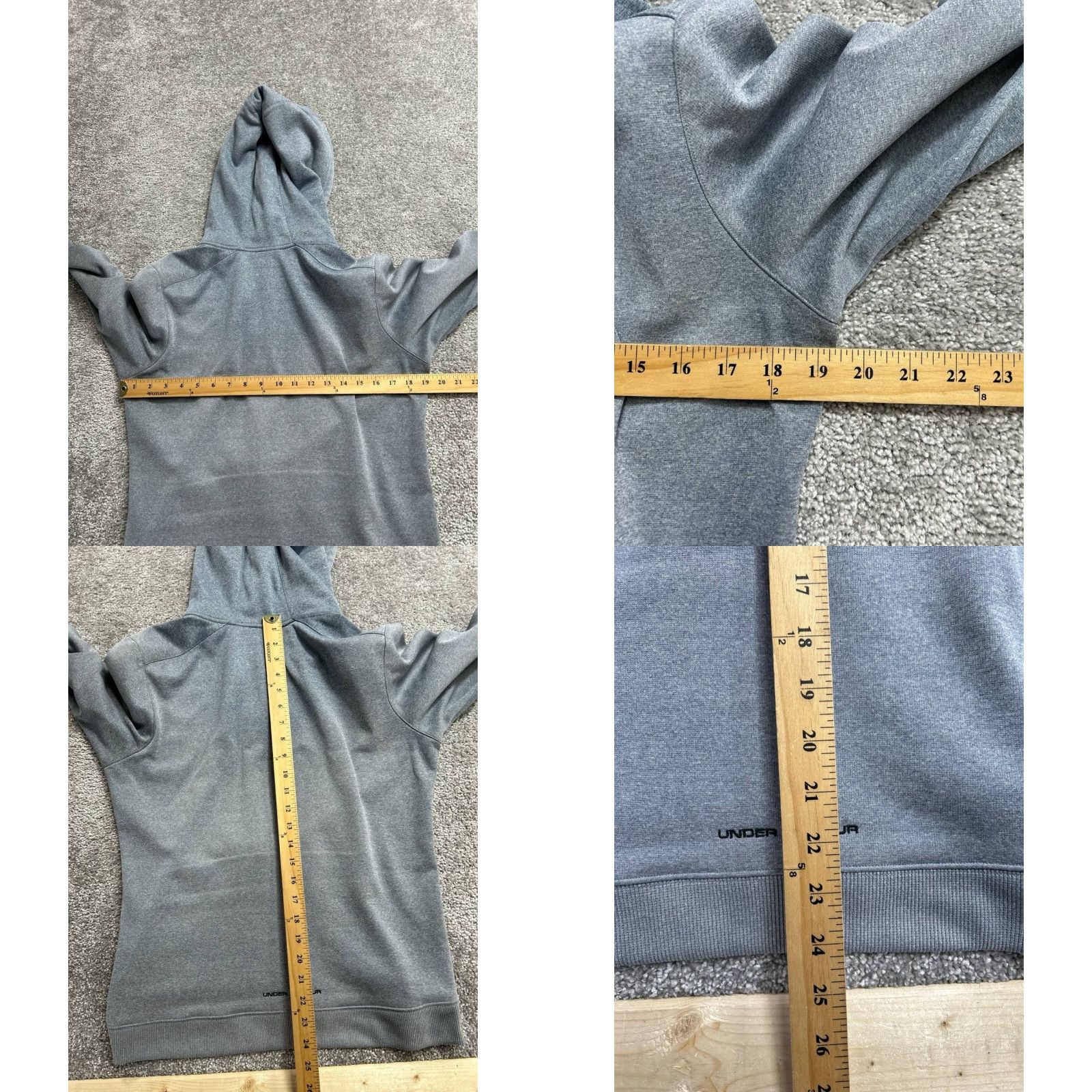 Under Armour Under Armour Hoodie Womens Large Gray Full Zip Logo Embroidered Athleisure L Size L / US 10 / IT 46 - 8 Thumbnail