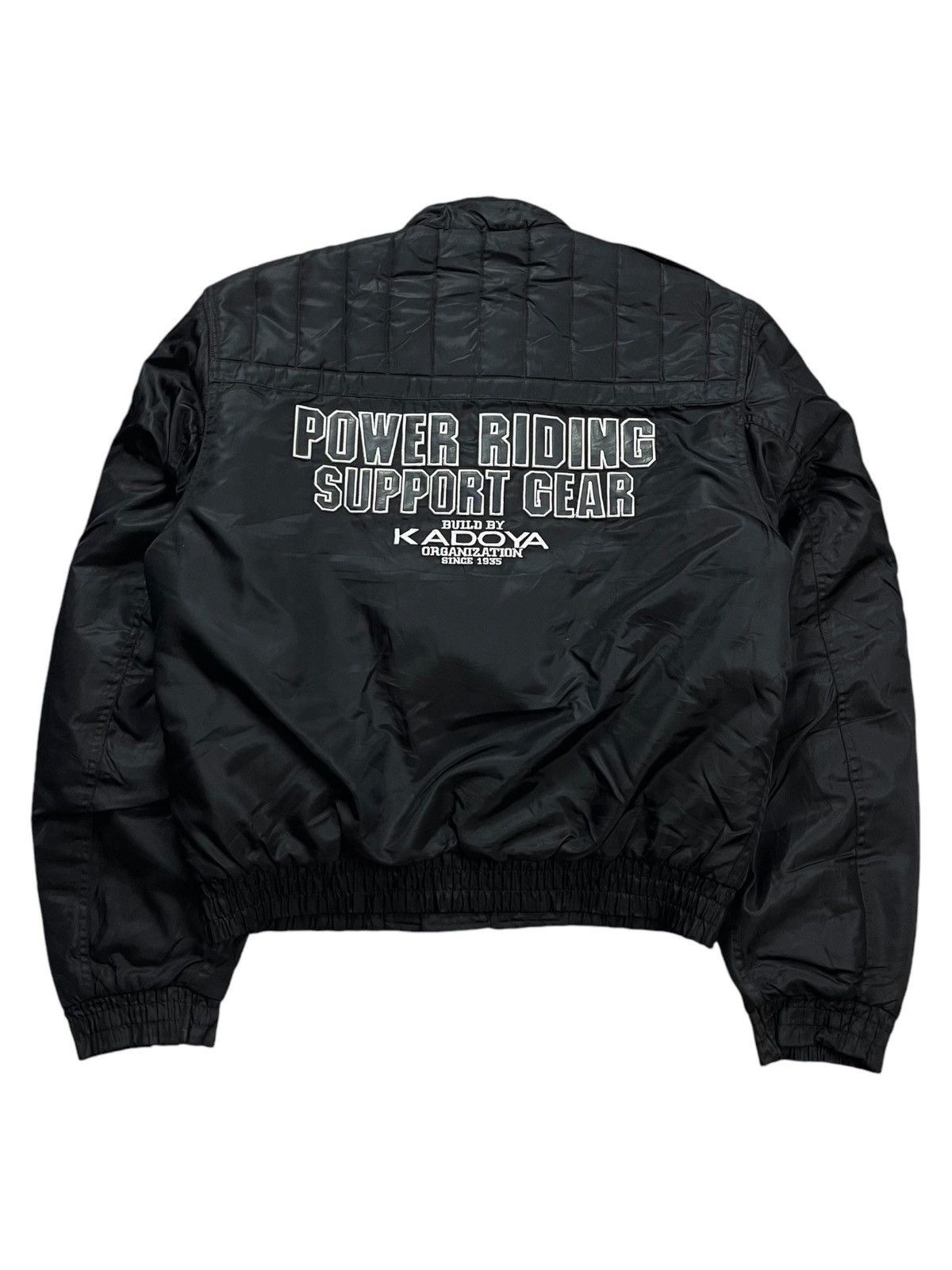 Japanese Brand 1990s Kadoya Full Protector Black Horse Power Riding Jacket Size US M / EU 48-50 / 2 - 2 Thumbnail
