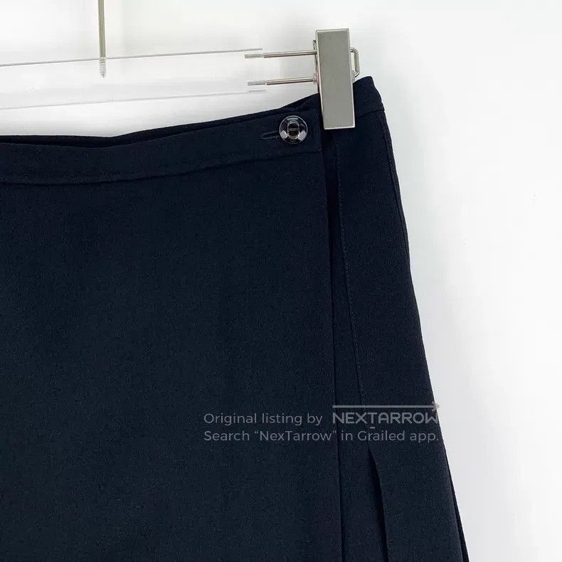 Dior Dior Black logo buckle pleated skirt short skirt Size 25" / US 0 / IT 36 - 3 Thumbnail