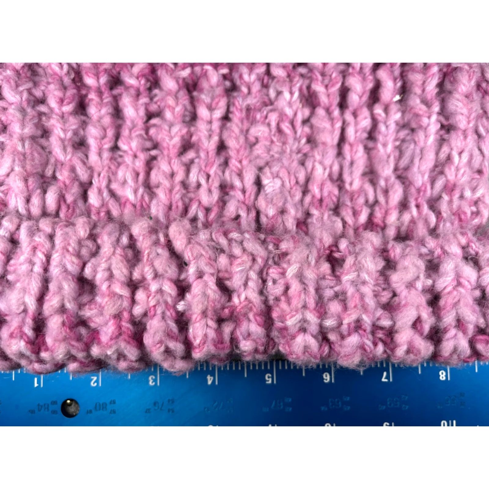 Vintage Universal Thread Beanie Women One Size Pink Crochet Polyester Blend NEW Size ONE SIZE - 2 Thumbnail