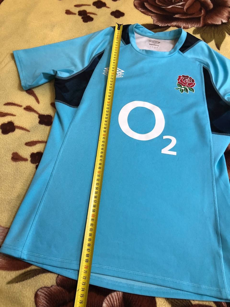 Umbro Umbro England Rugby Shirt Sky Blue Alternate O2 T-Shirt Top Size US L / EU 52-54 / 3 - 6 Thumbnail