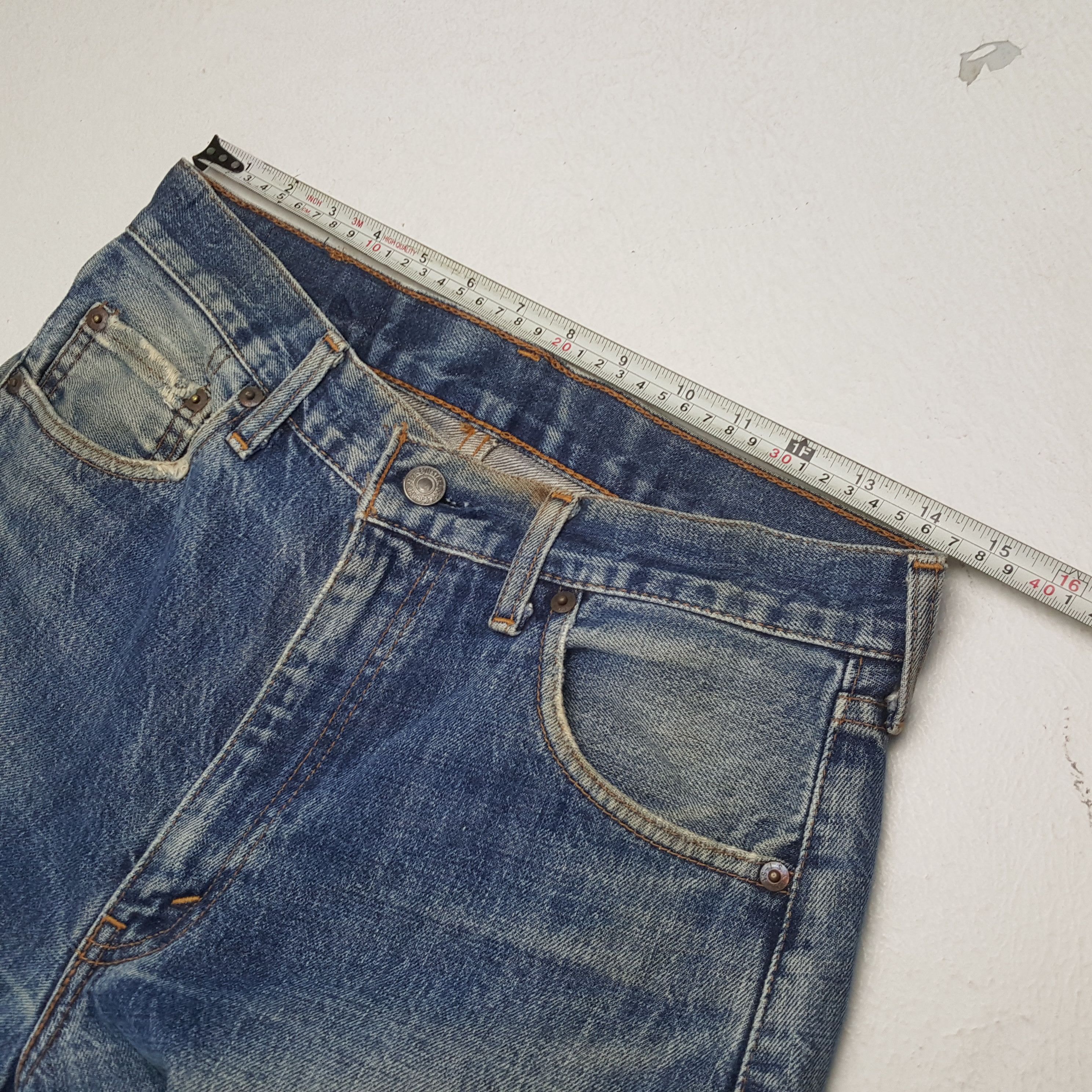 Levi's × Vintage LEVI'S Big E Selvedge Distressed Jeans Streetwear Size US 29 - 7 Thumbnail