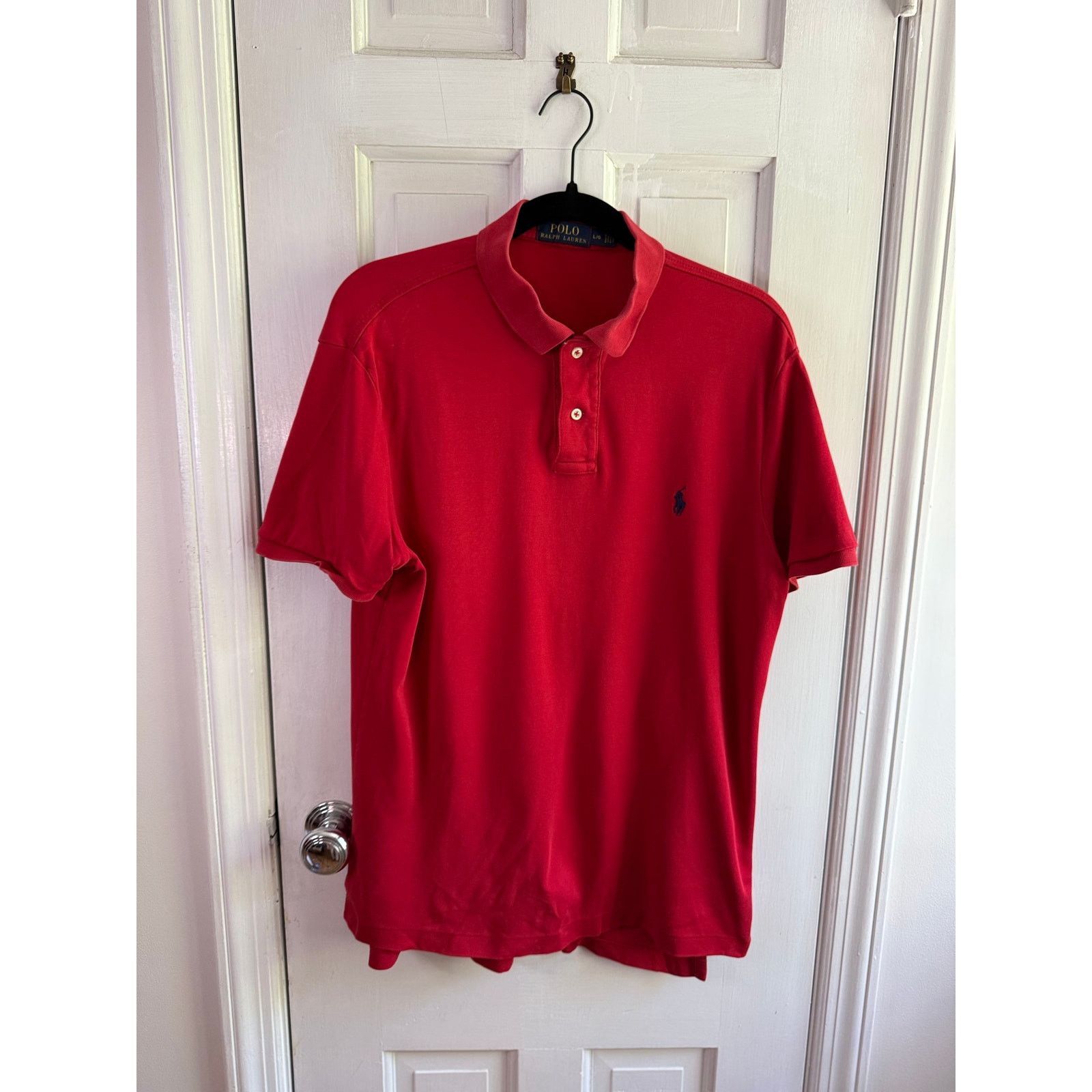 Polo Ralph Lauren Polo Ralph Lauren Polo Red Shirt Men's Blue Pony - Large Size US M / EU 48-50 / 2 - 1 Thumbnail