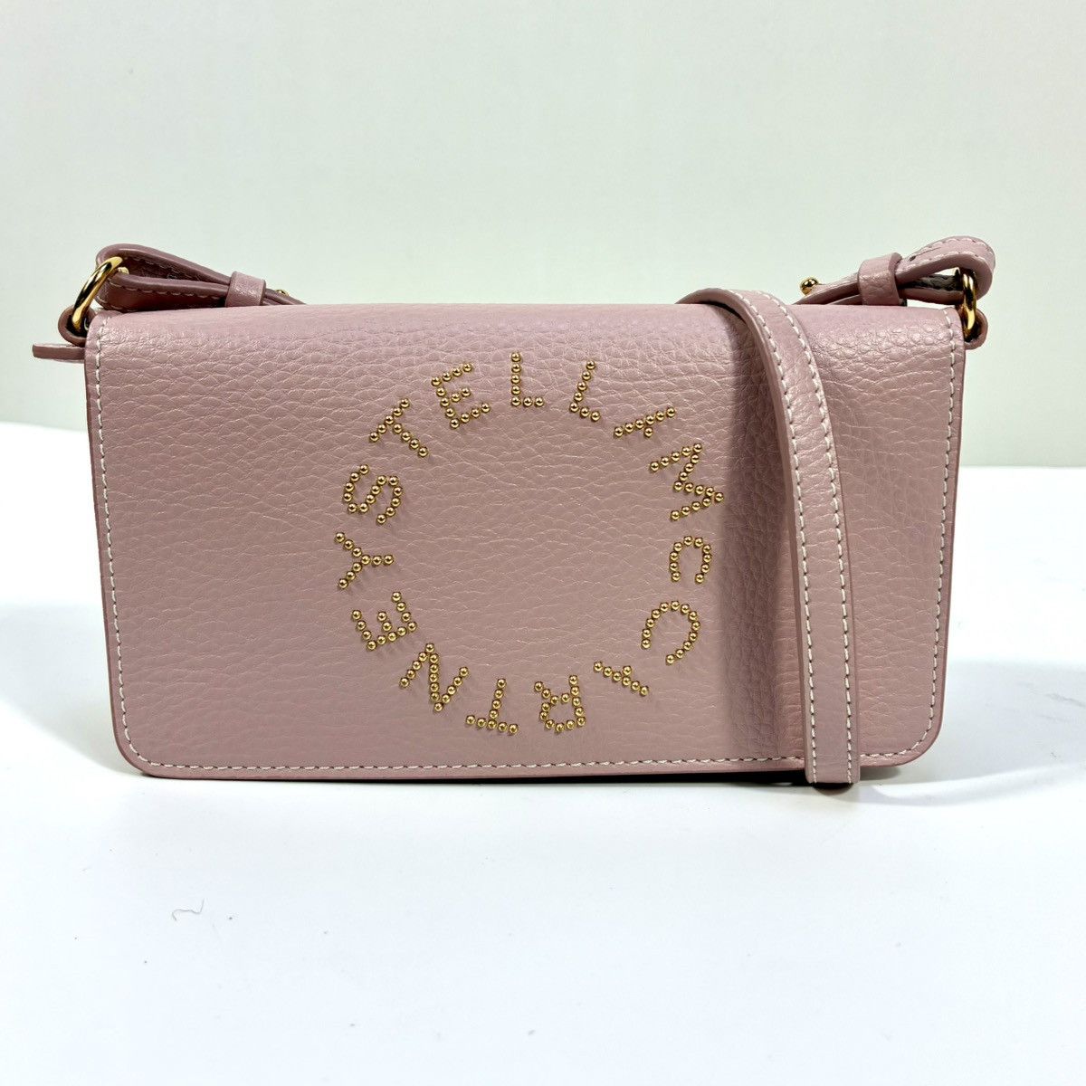Stella McCartney Stella McCartney Mini Logo Faux Leather Crossbody Pale Mauve Size ONE SIZE - 11 Thumbnail