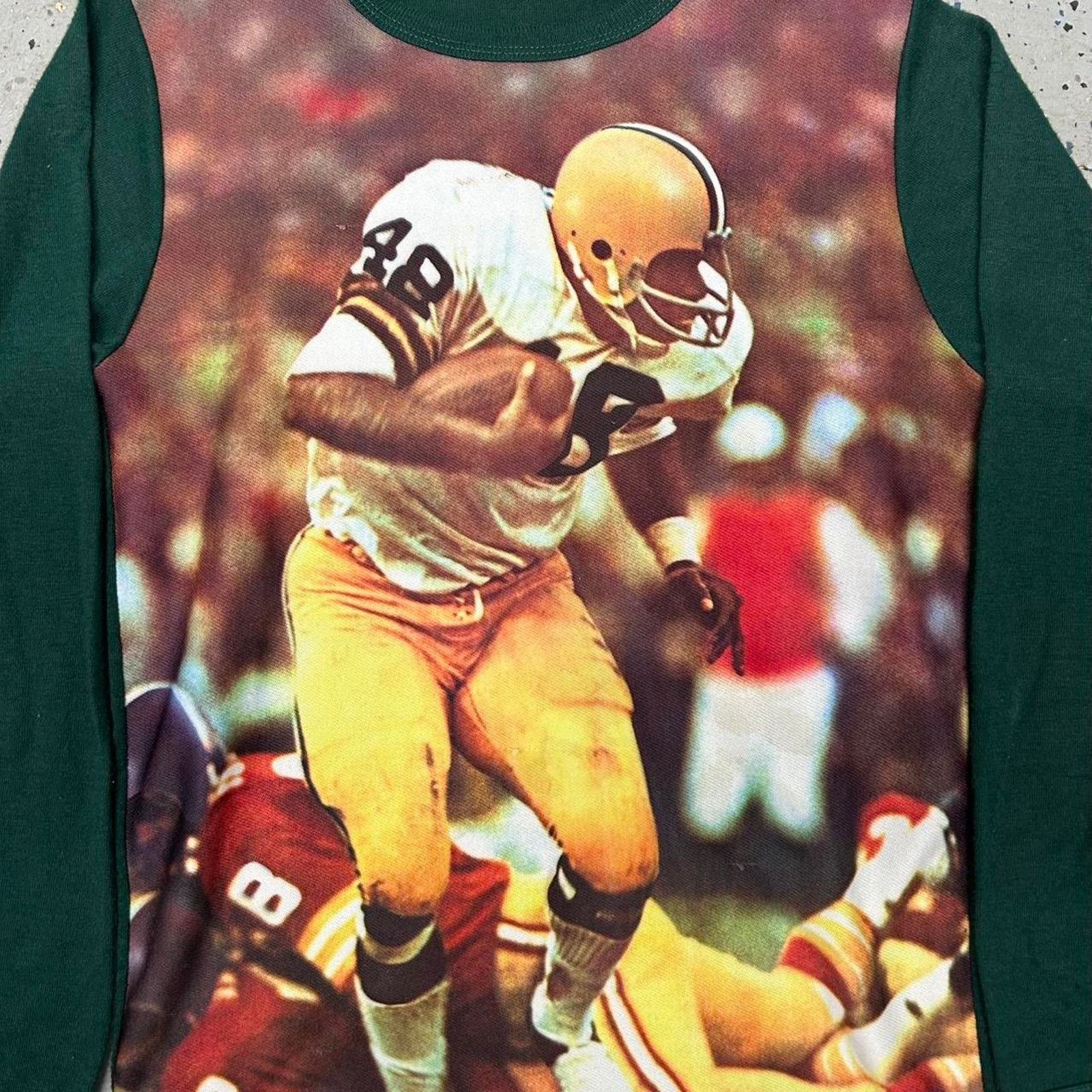 Other VTG 70s Green and yellow Football long sleeve t-shirt Size S / US 4 / IT 40 - 2 Thumbnail