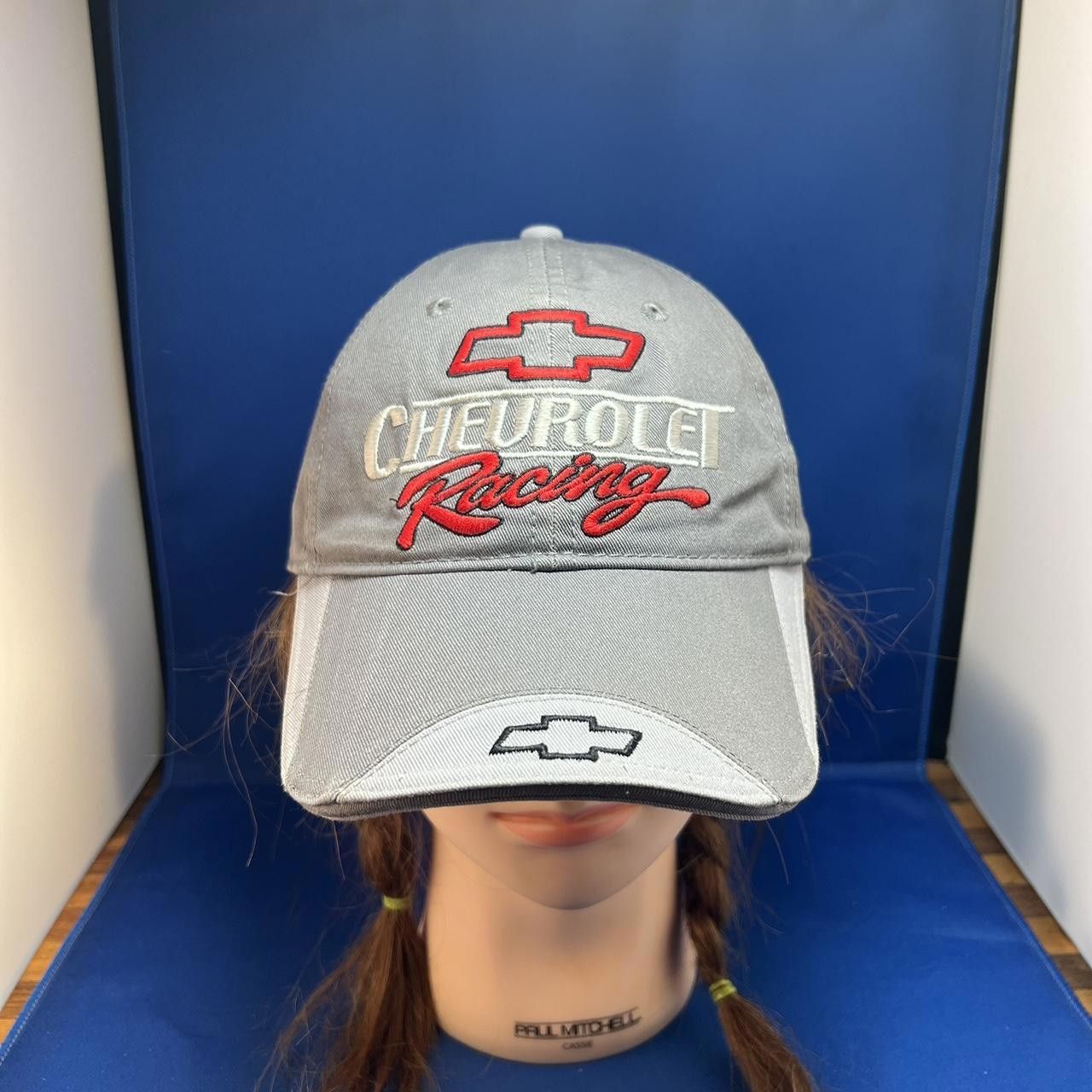Designer Chevrolet Racing Adjustable Cap - Gray Vintage Size ONE SIZE - 1 Thumbnail