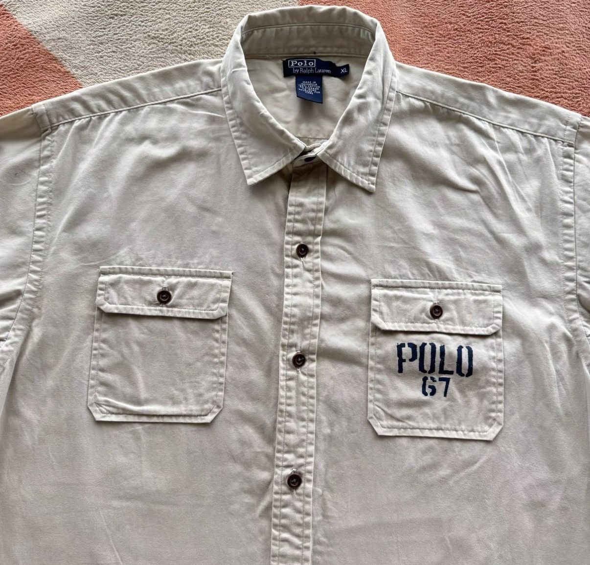 Polo Ralph Lauren Ralph Lauren RL Polo Embroidered Back Print Short Sleeve K22 Size US XL / EU 56 / 4 - 2 Thumbnail