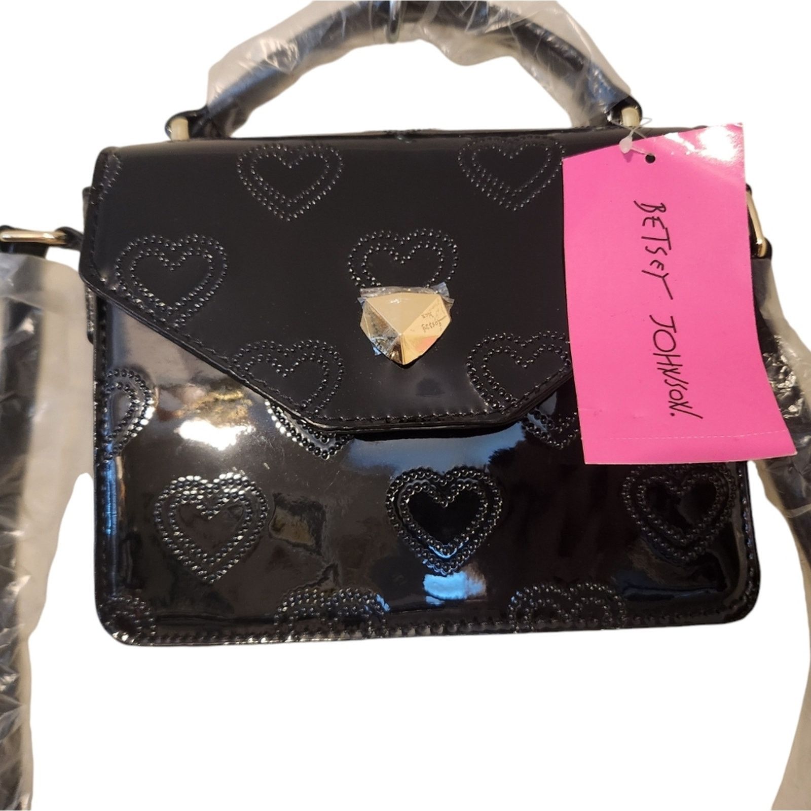 Betsey Johnson NWT Betsey Johnson Quilted Hearts Top Handle Crossbody Bag Size ONE SIZE - 5 Thumbnail