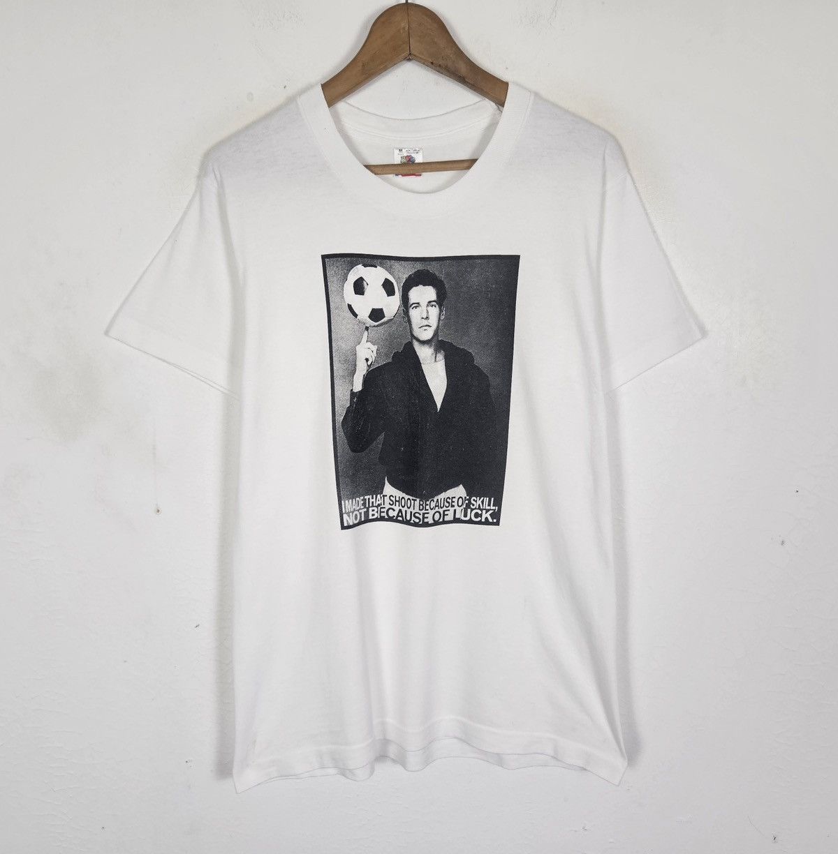 Vintage Vintage 90s Football quotes photo tee shirt Size US M / EU 48-50 / 2 - 2 Thumbnail