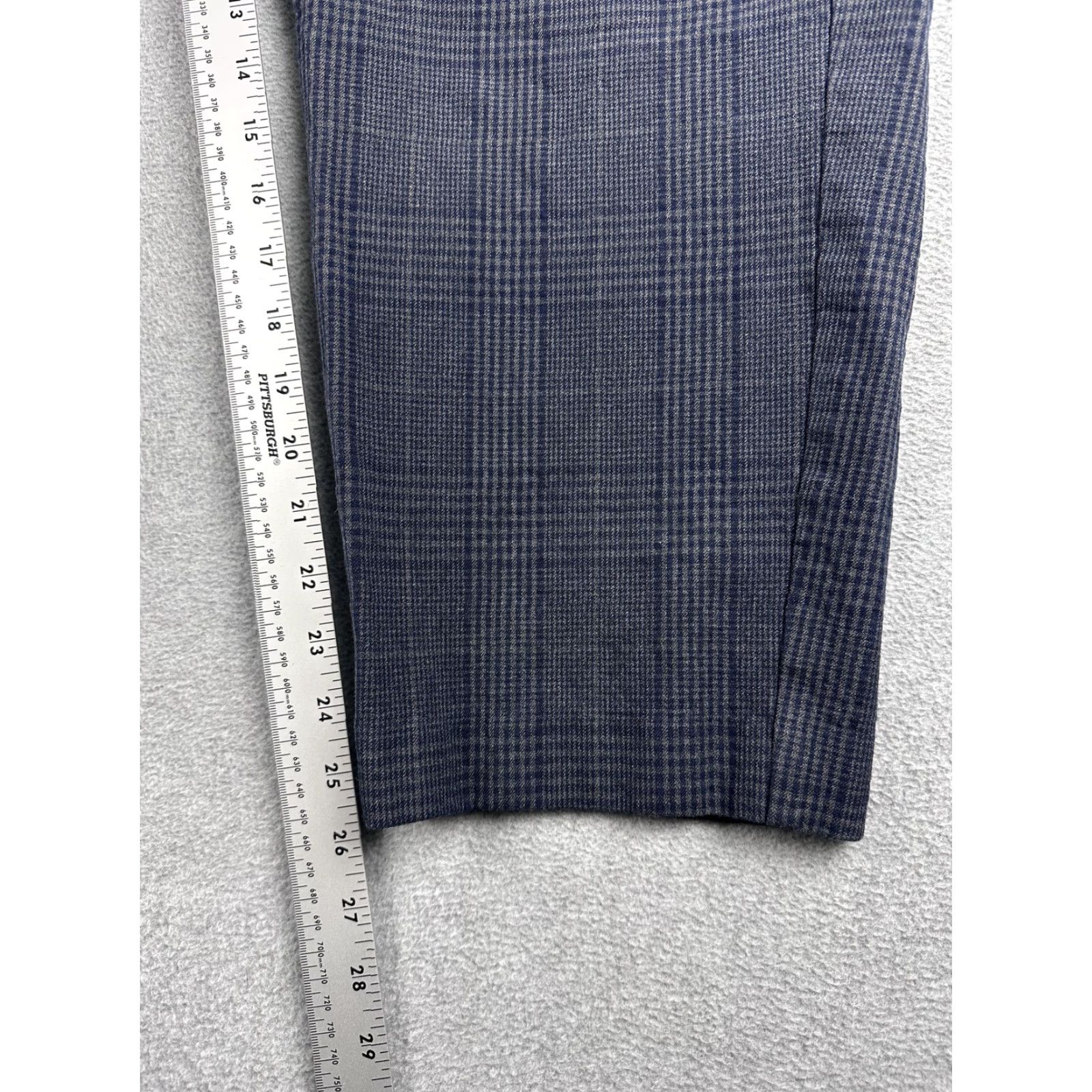 Old Navy Old Navy Womens Pants 26 Gray High Rise Pixie Ankle Slim Plaid Stretch Work Size 26" / US 2 / IT 38 - 6 Thumbnail