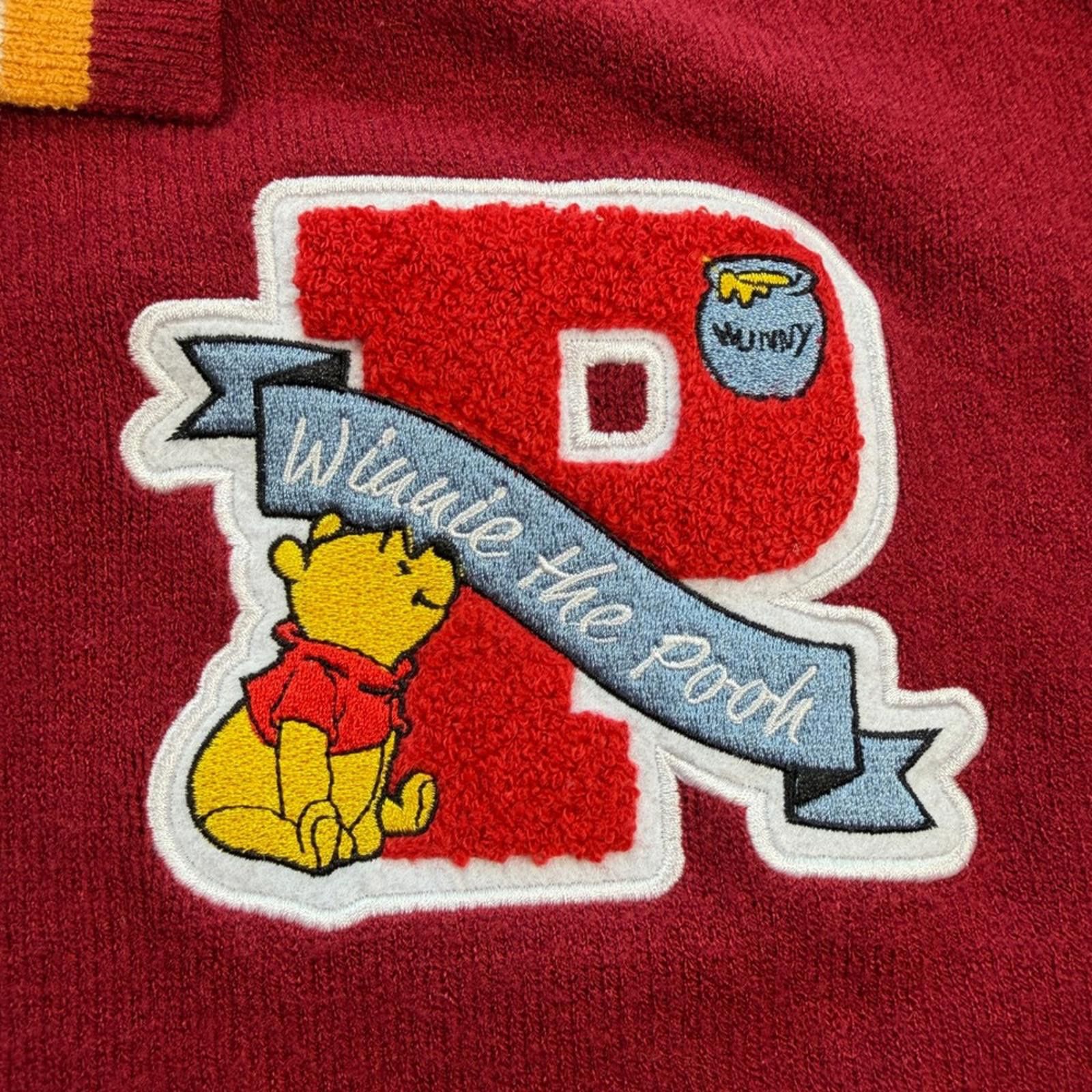 Disney Disney Winnie The Pooh Varsity Knit Sweater Red Patch Size US S / EU 44-46 / 1 - 4 Thumbnail