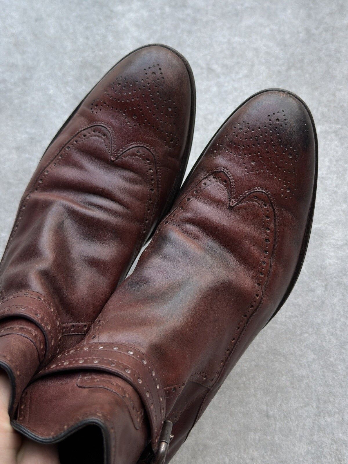 Dolce & Gabbana DOLCE & GABBANA Brown Chelsea Boots Size 8.5 Made In Italy Size US 8.5 / EU 41-42 - 11 Thumbnail