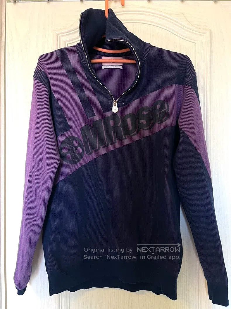 Martine Rose Martine Rose Purple colour-blocked sweatshirt Size US S / EU 44-46 / 1 - 1 Thumbnail
