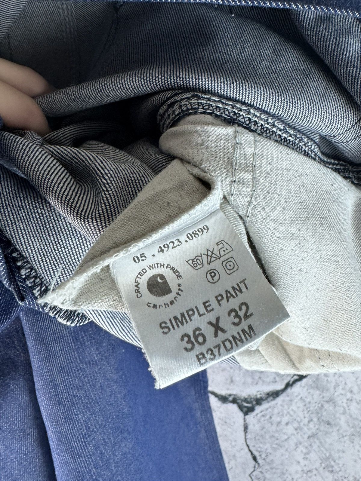 Carhartt Vintage 90s Carhartt Simple Denim Work Pants Size US 36 / EU 52 - 6 Thumbnail