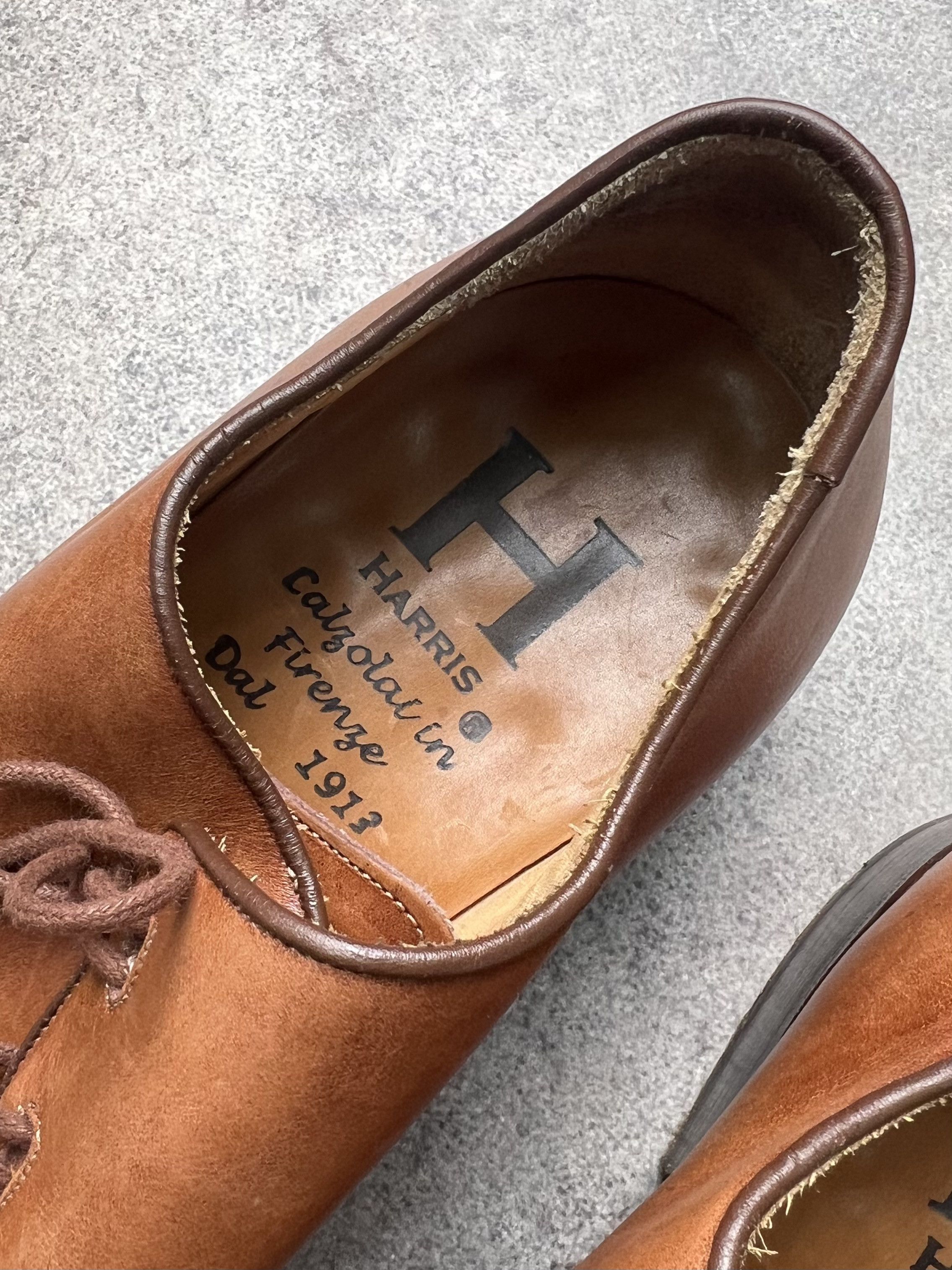Firenze Harris Firenze 1913 antique italian leather shoes Size US 7.5 / EU 40-41 - 3 Thumbnail