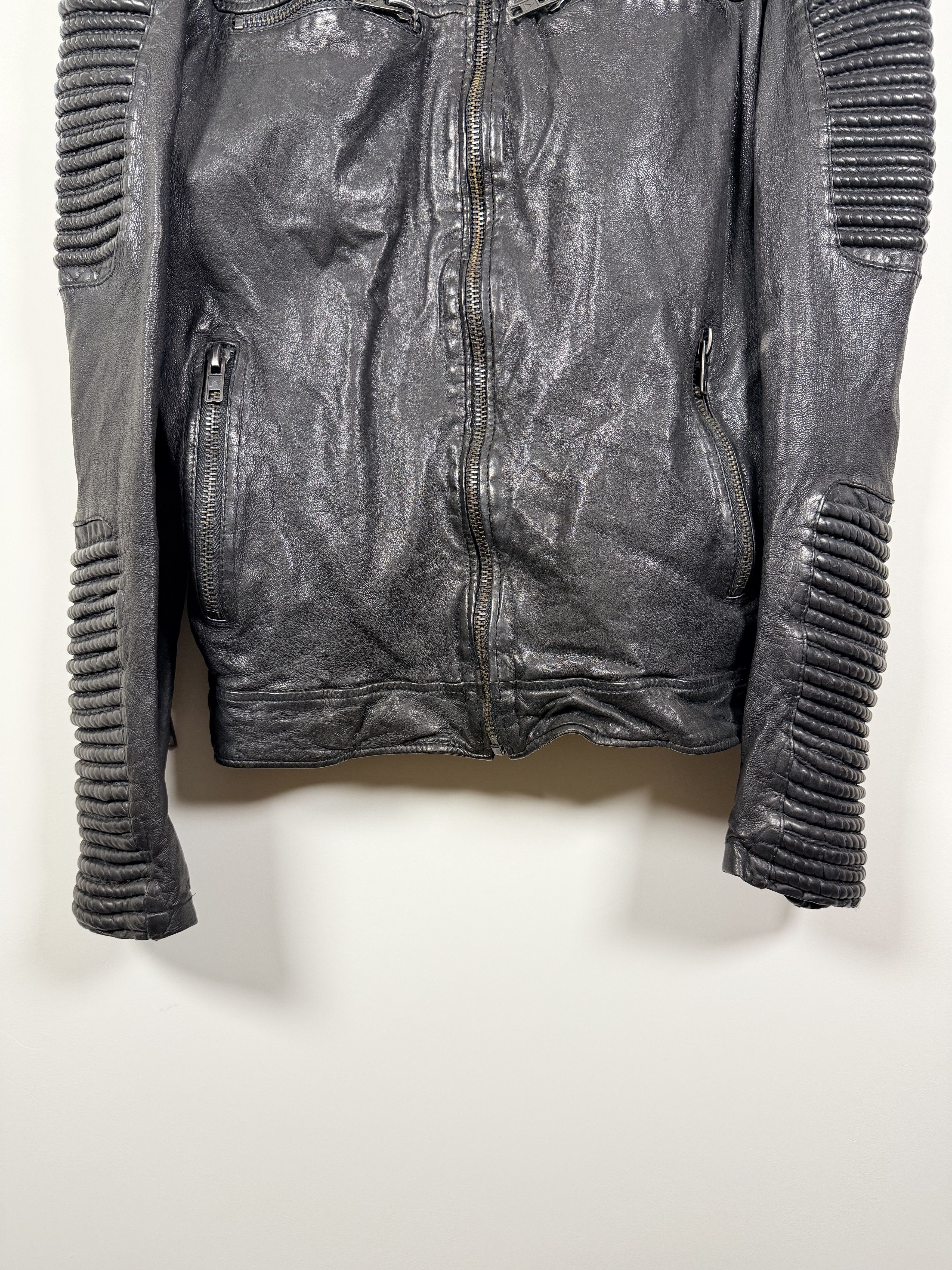 BE EDGY Be Edgy Black Leather Biker Jacket M-L Size US M / EU 48-50 / 2 - 3 Thumbnail