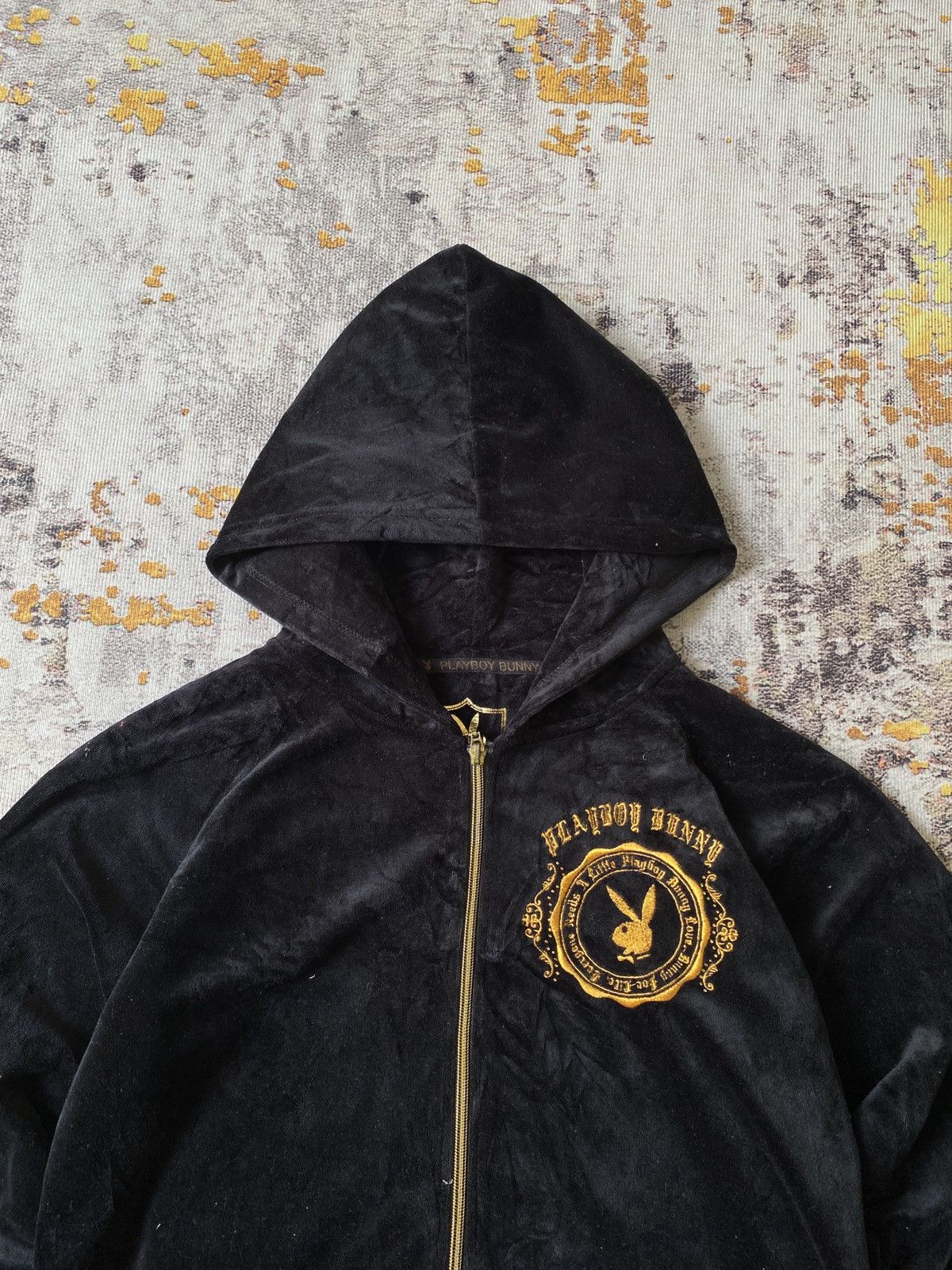 Japanese Brand Playboy X Bunny Velvet Zipper Hoodie Size US M / EU 48-50 / 2 - 5 Thumbnail