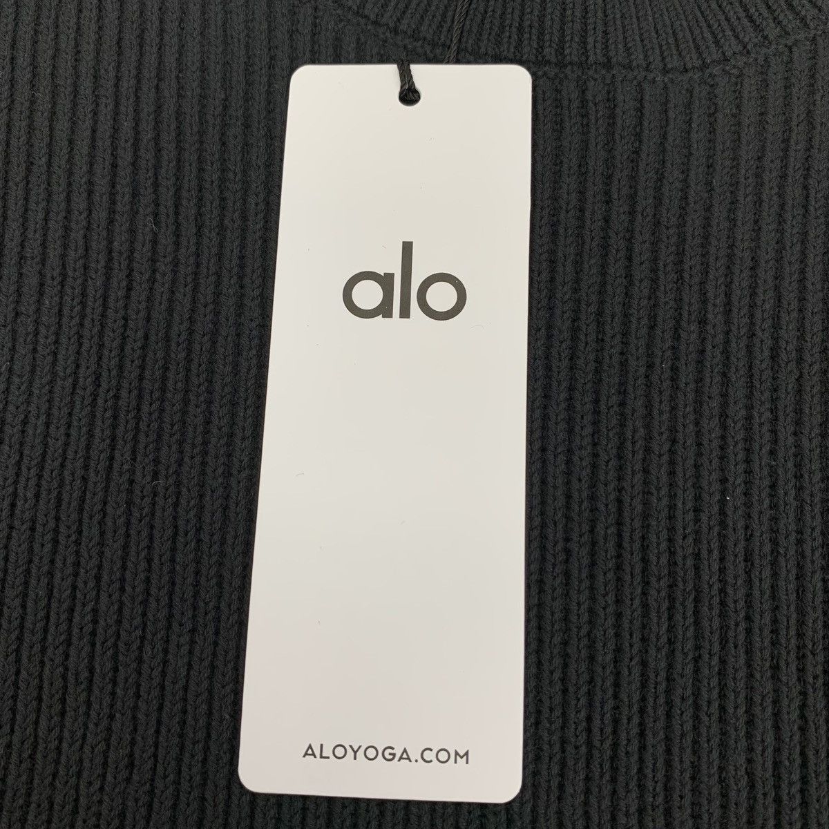 Alo Alo Yoga Black Crew Neck Long Sleeve Knit Sweater K26WX Size US M / EU 48-50 / 2 - 6 Thumbnail