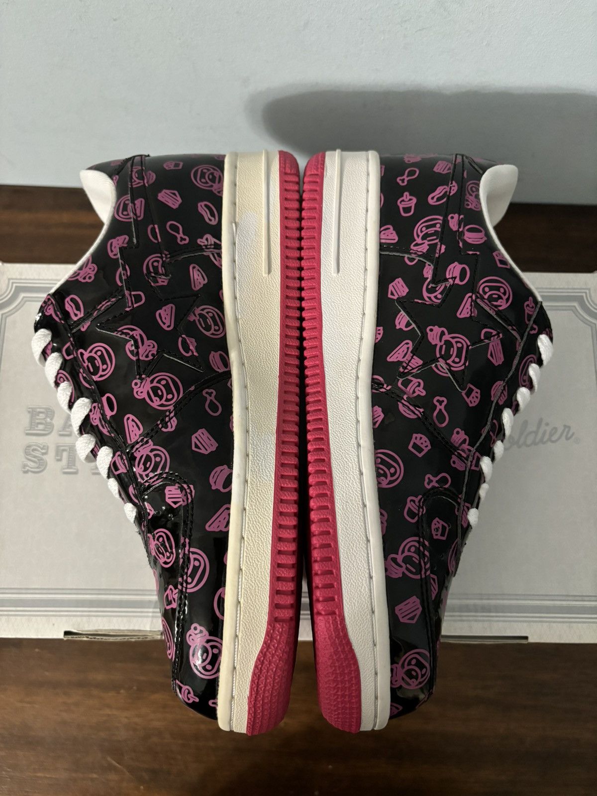 Bape A Bathing Ape Bape Sta Milo Junk Food Pink Size US 7.5 / EU 40-41 - 3 Thumbnail