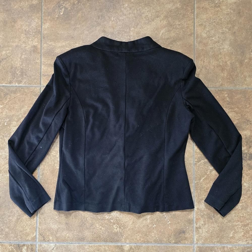Designer Black Classic SS Business Blazer Size XL / US 12-14 / IT 48-50 - 2 Thumbnail