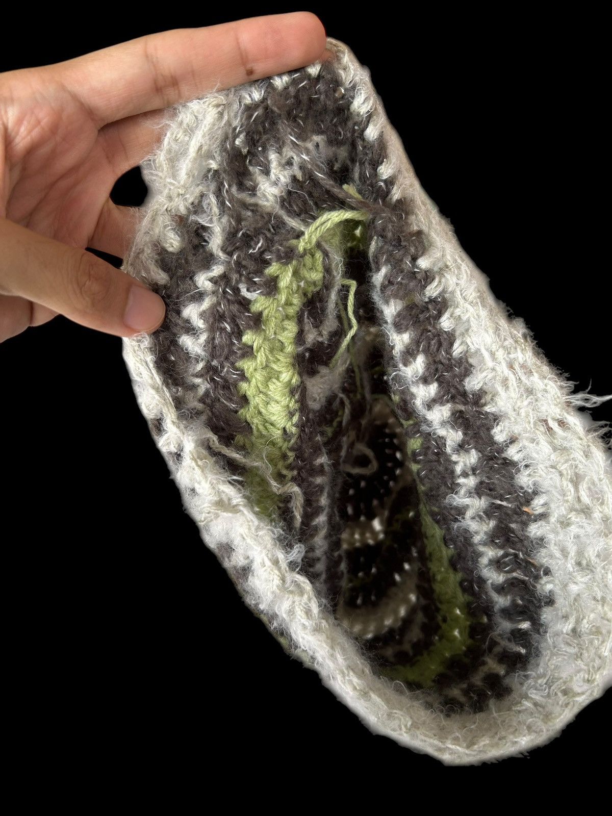 Japanese Brand × Kapital × Vintage Crochet Knitted handmade Hairy Beanie Hats Size ONE SIZE - 8 Thumbnail