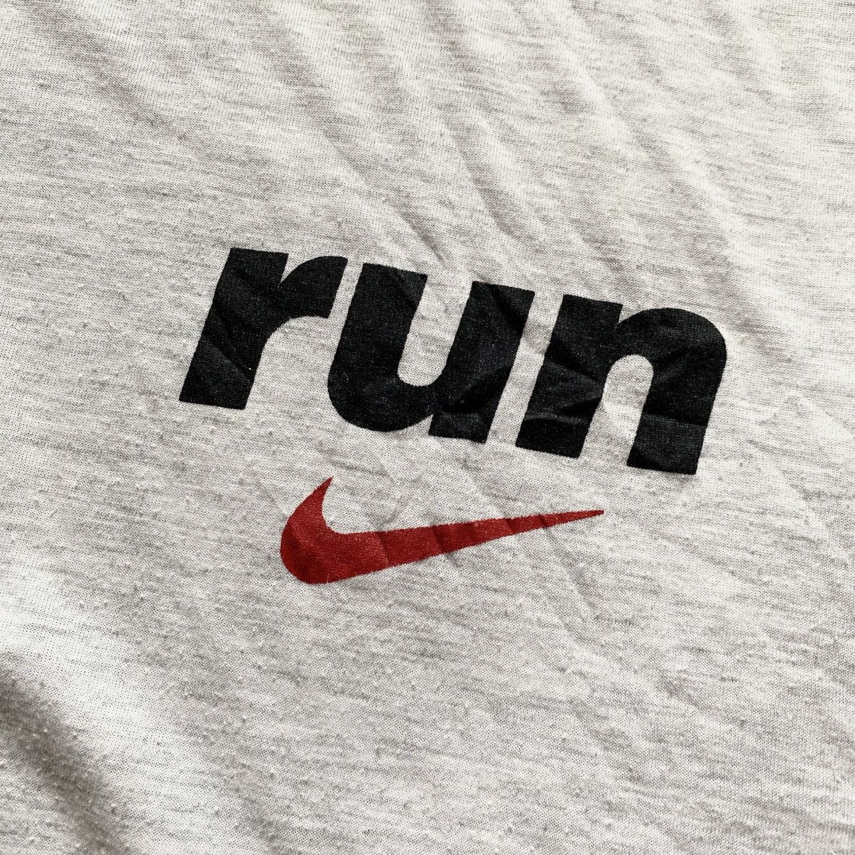 Nike × Vintage 80-90s Rare Nike Run Center Logo Archive T-Shirt Tee Size US M / EU 48-50 / 2 - 3 Thumbnail