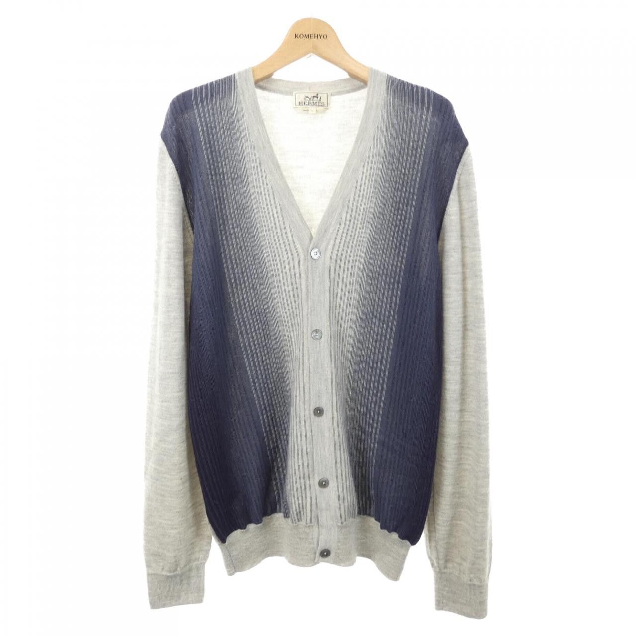 Hermes Hermes Hermès Wool Cardigan Textile Tops DUTY FREE for USA Size ONE SIZE - 1 Thumbnail