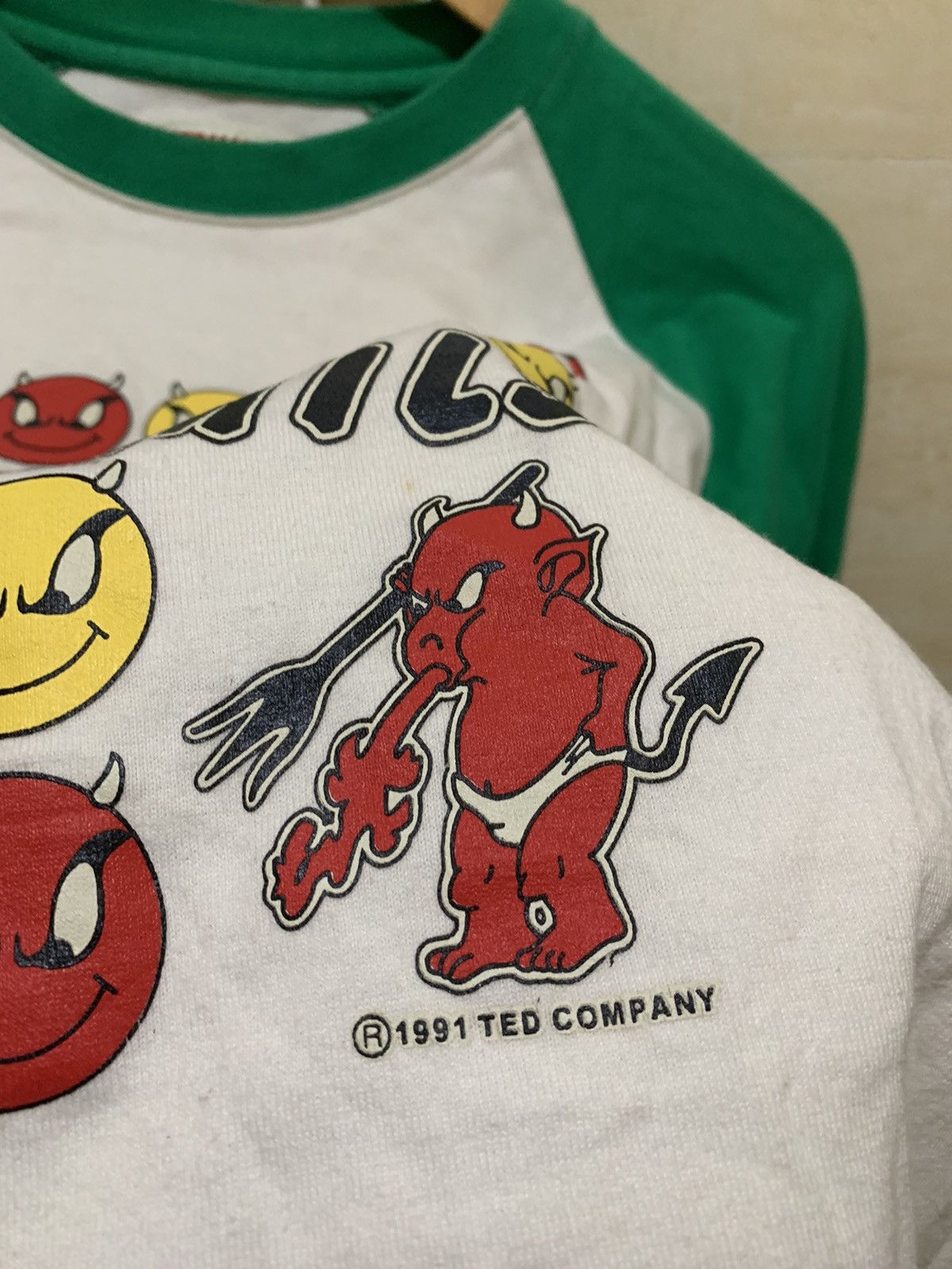 Japanese Brand rare vintage 1991 ted smils tedman ted company raglan shirt Size US M / EU 48-50 / 2 - 6 Thumbnail