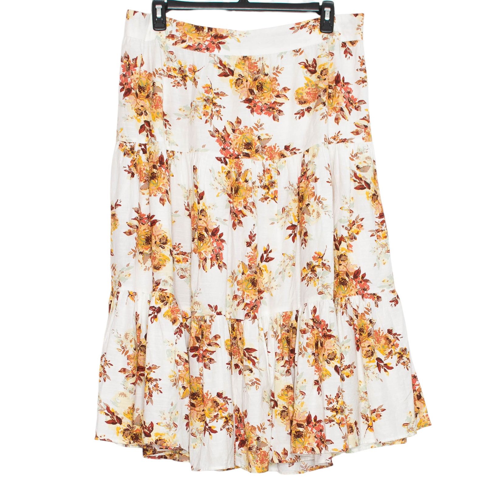 Lauren Conrad Lauren Conrad Maxi Skirt Floral Tiered Flowy XL Cottagecore Size 37" - 1 Thumbnail
