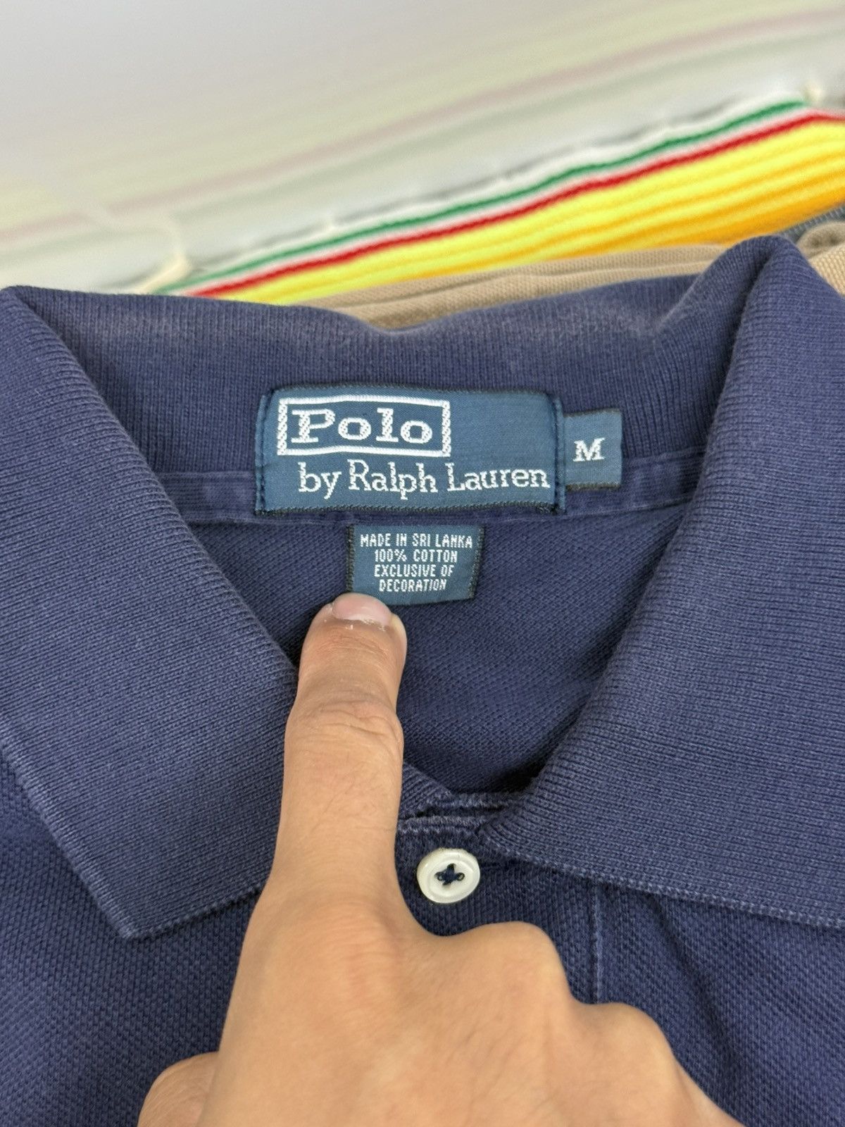 Polo Ralph Lauren Polo Ralph Lauren RLC Navy Pocket Polo Shirt Vintage 90s M Size US M / EU 48-50 / 2 - 7 Thumbnail