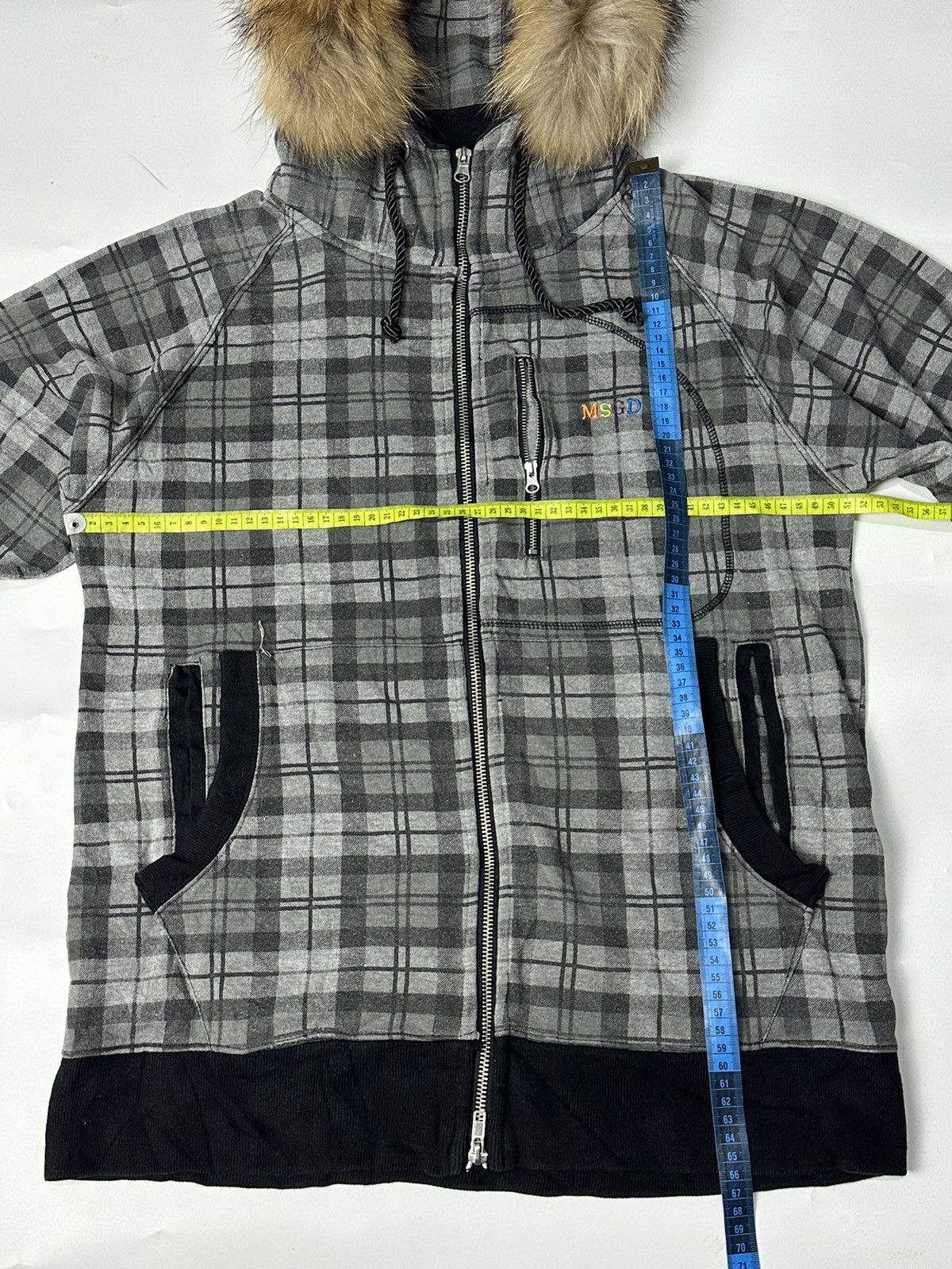 Hysteric Glamour × If Six Was Nine × Le Grande Bleu (L.G.B.) Fur Hoodie Tartan Japanese Brand Masterground Size US M / EU 48-50 / 2 - 4 Thumbnail