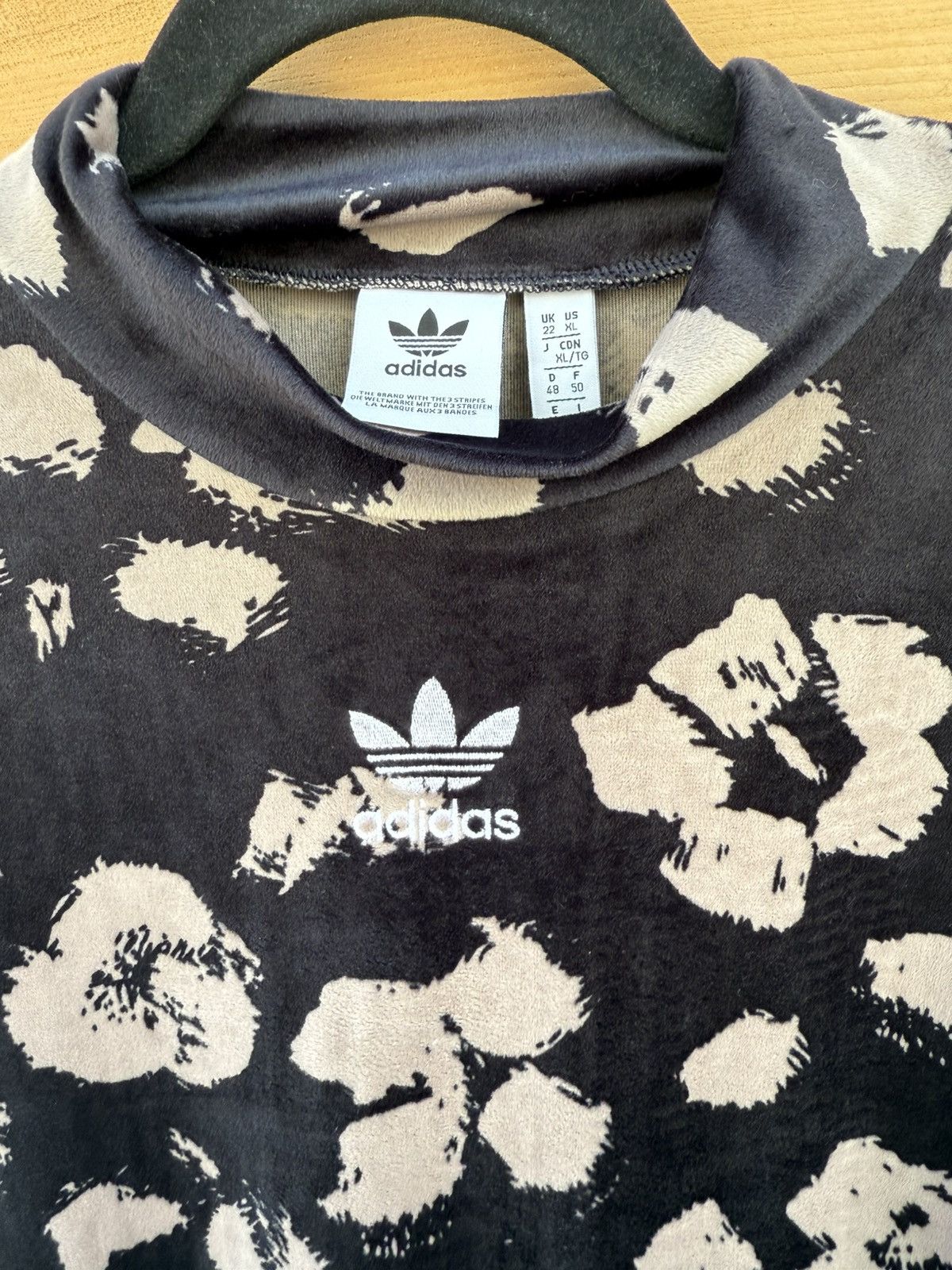 Adidas Adidas High Neck Midi Dress – Floral Print Size XL / US 12-14 / IT 48-50 - 4 Thumbnail