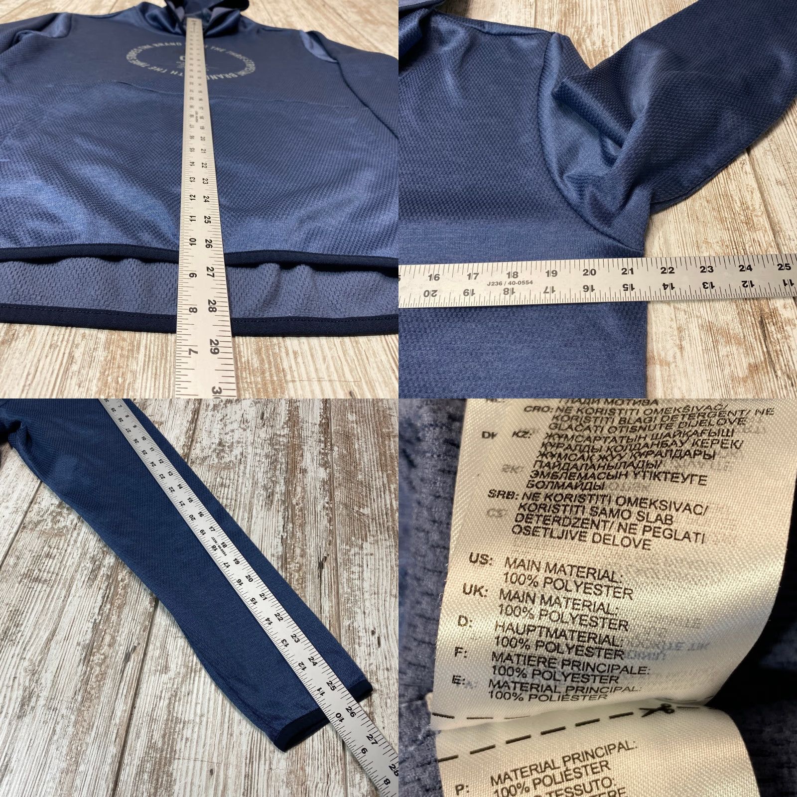 Adidas Adidas Climawarm Sweatshirt Men's Medium Hoodie Blue Polyester 7484 Size US M / EU 48-50 / 2 - 8 Thumbnail