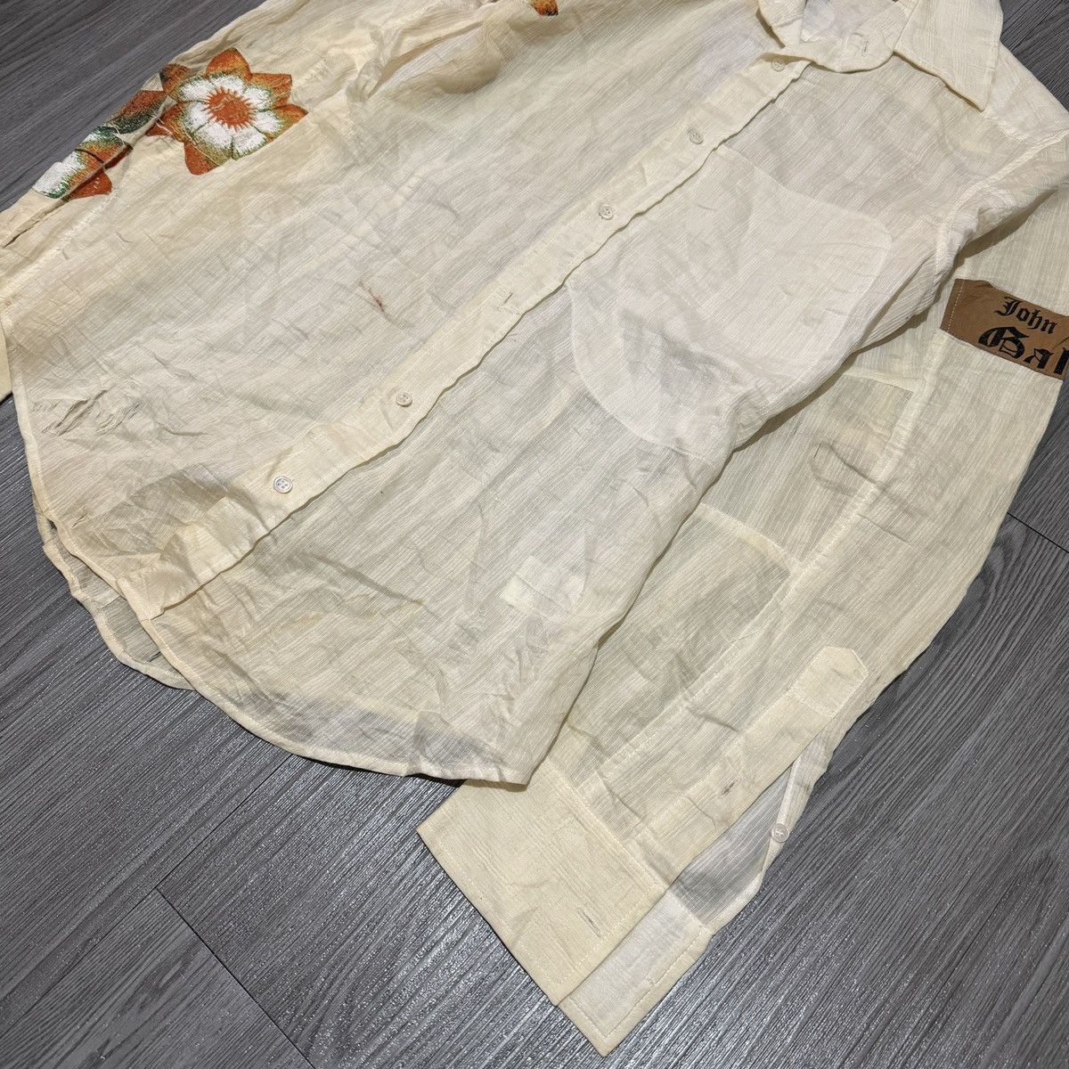 John Galliano SS06 John Galliano Floral Shirt Size US M / EU 48-50 / 2 - 3 Thumbnail