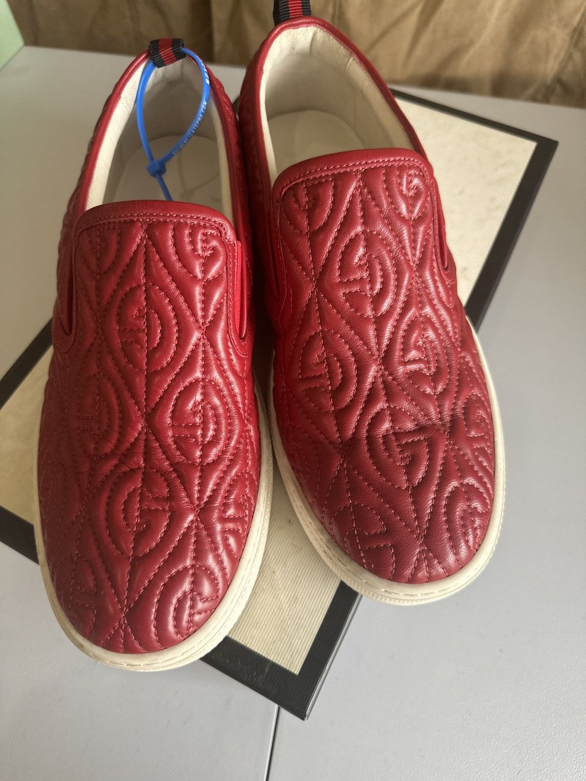Gucci Slip Ons/Red Gucci Slip On  main image 2