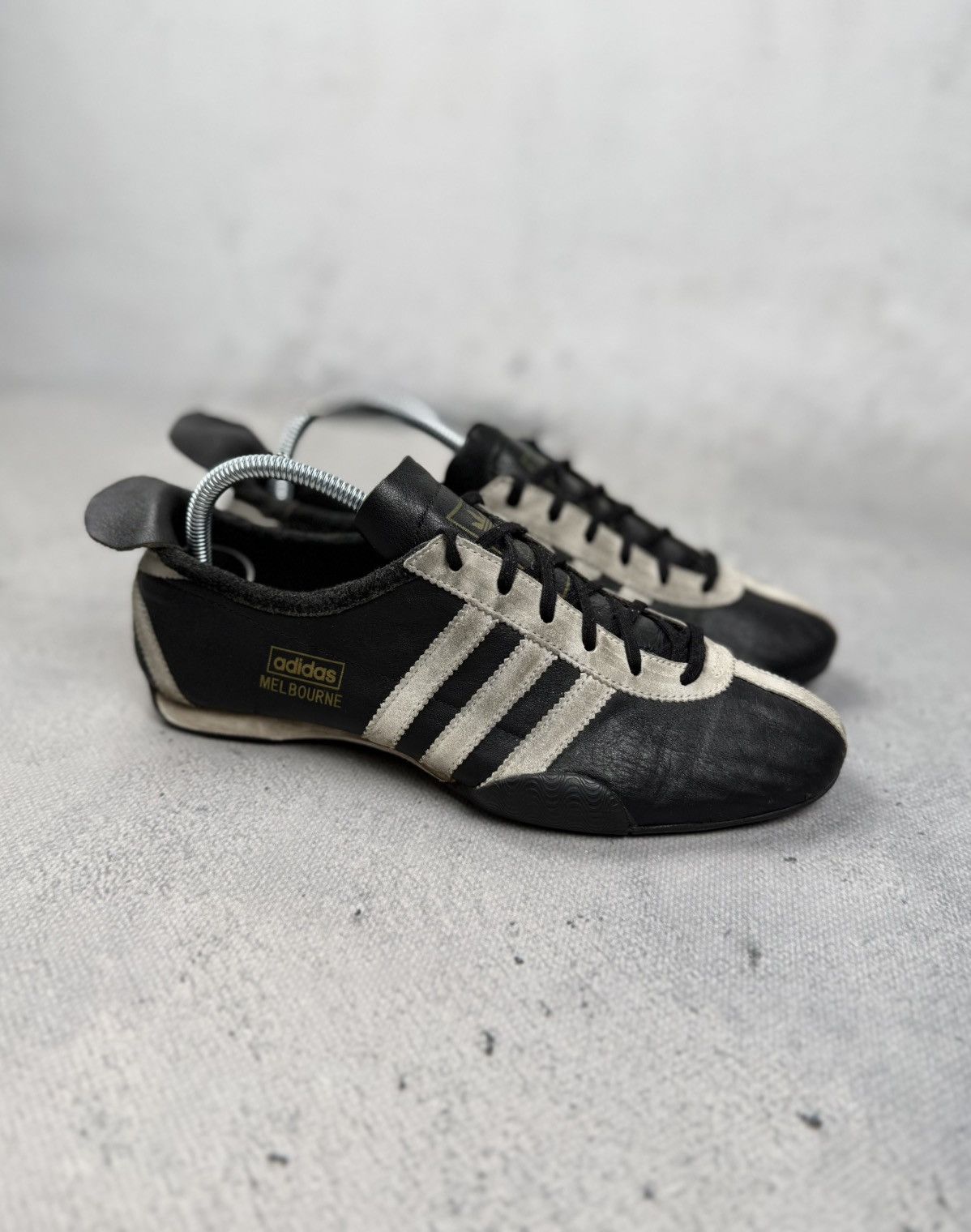 Adidas Adidas Melbourne Up There City Series Black Leather Sneakers Size US 6.5 / IT 36.5 - 1 Thumbnail