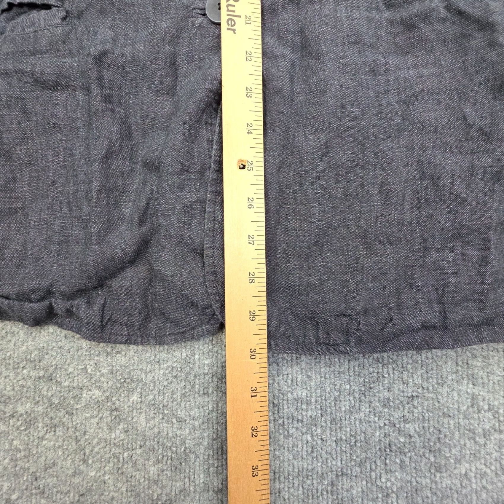 Eileen Fisher Eileen Fisher Jacket Women Size 2 Navy-Blue/Gray Button Up 100% Linen Navy-Blue/Gray Button Up 100% Linen Regular Women Jacket Size S / US 4 / IT 40 - 6 Thumbnail