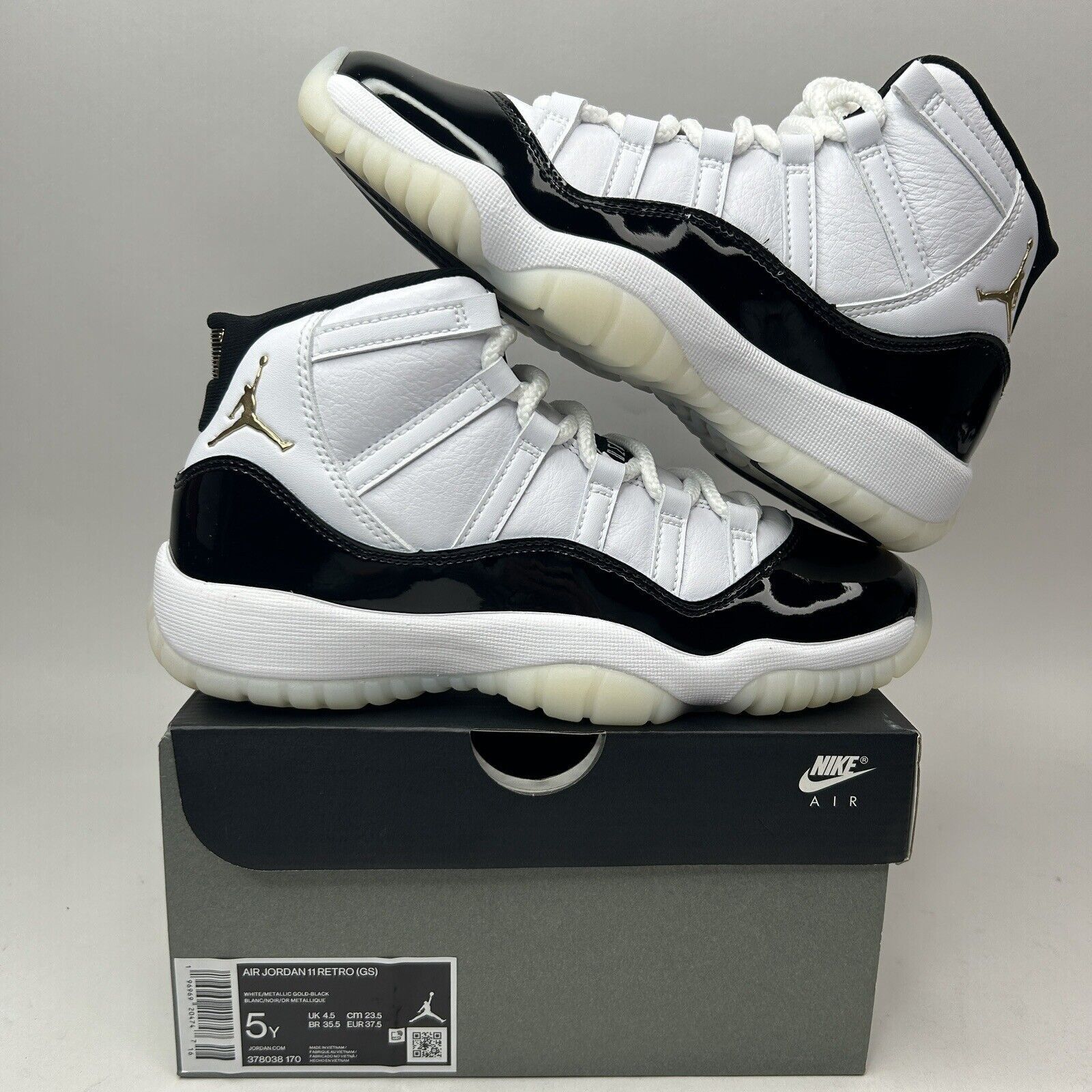 Jordan Brand Nike Shoes Air Jordan 11 Retro GS DMP/Gratitude” 2023 Size US 6.5 / IT 36.5 - 1 Thumbnail