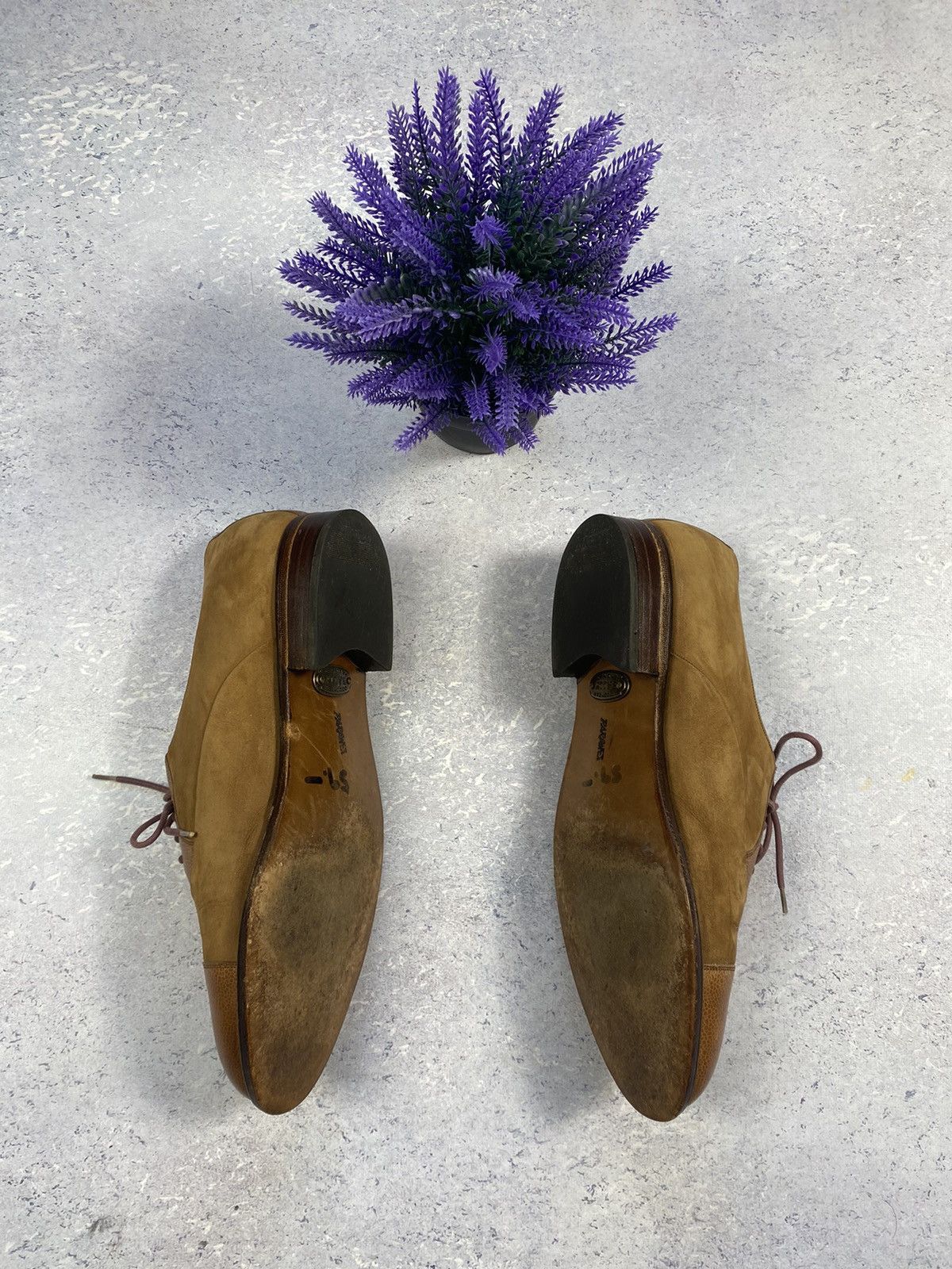 Bally Bally Suede/Leather Men’s Shoes Size US 9 1/2 Hand Made Size US 9.5 / EU 42-43 - 3 Thumbnail