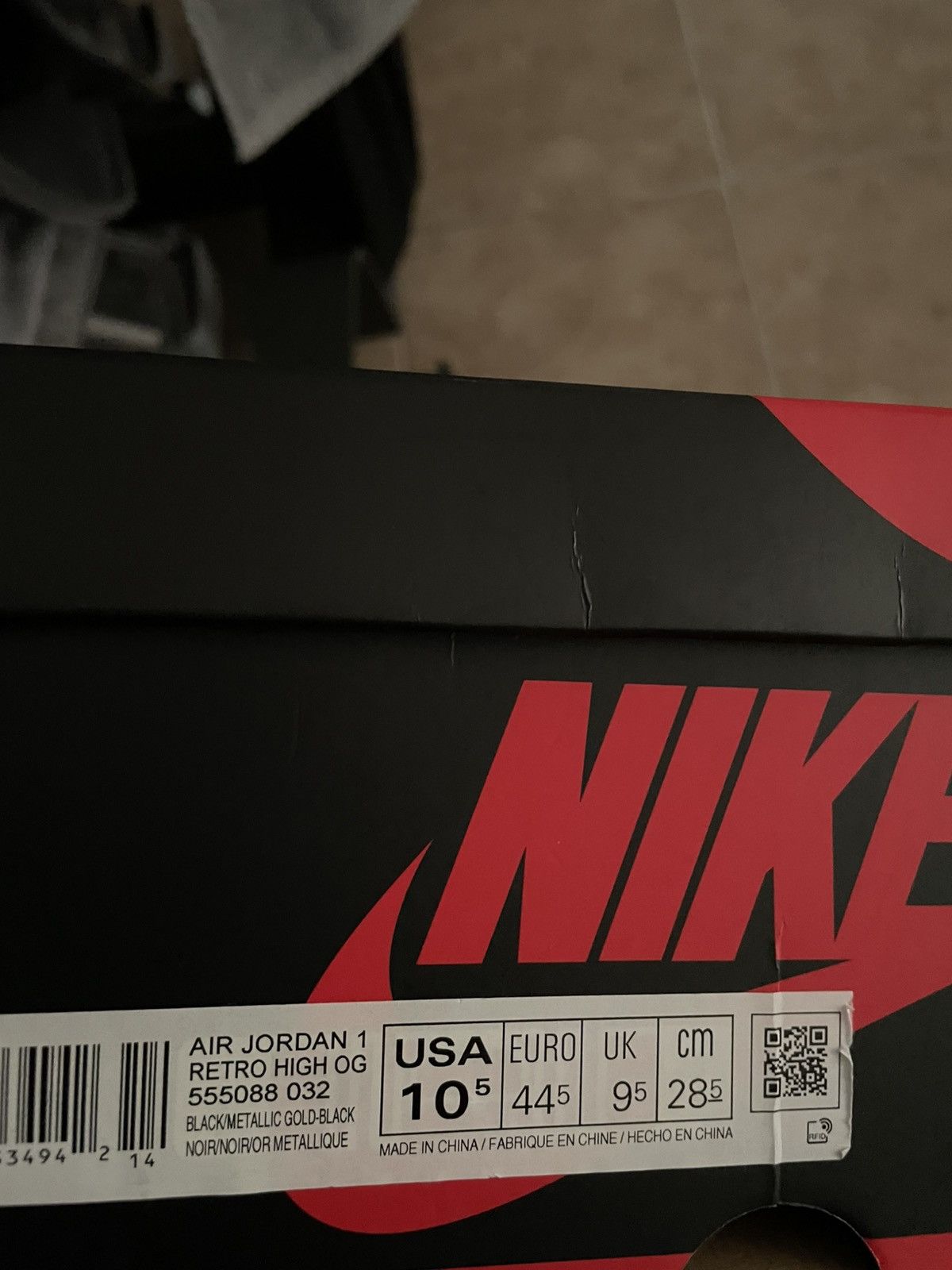 Jordan Brand AIR JORDAN 1 RETRO HIGH OG/ Size US 10.5 / EU 43-44 - 9 Thumbnail