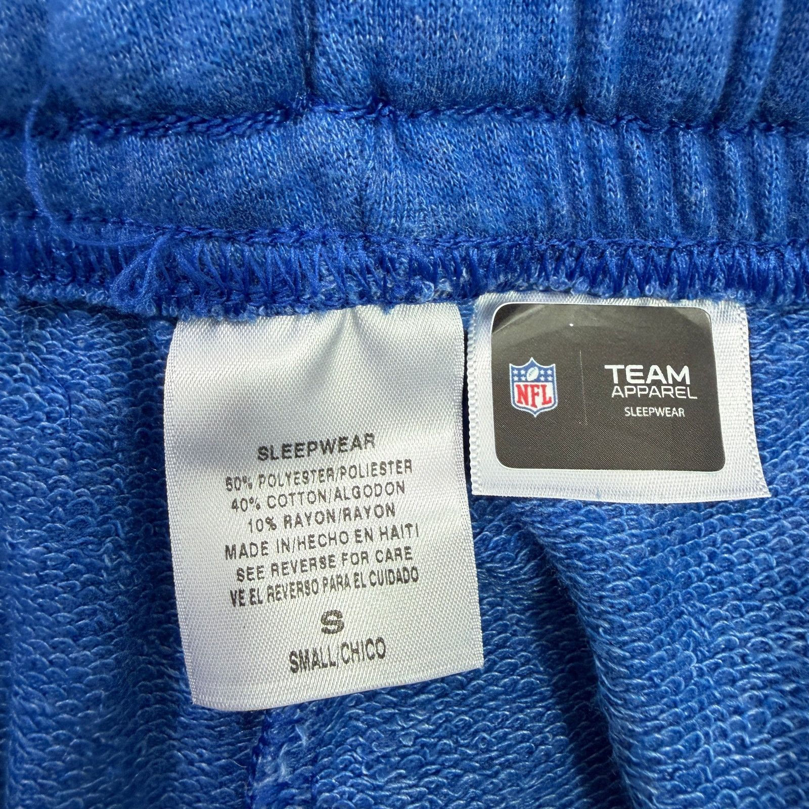 NFL Detroit Lions Sweatpants Men's Small Blue White Loose Fit Size US 30 / EU 46 - 4 Thumbnail