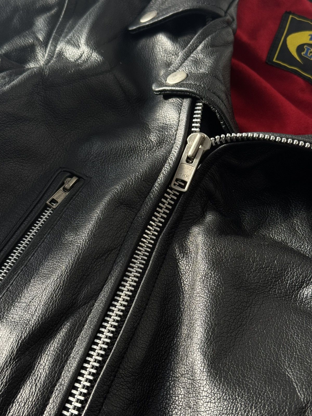 Vintage Vintage Leather Jacket Black Large Zip Up Motorcycle Biker Size US L / EU 52-54 / 3 - 13 Thumbnail