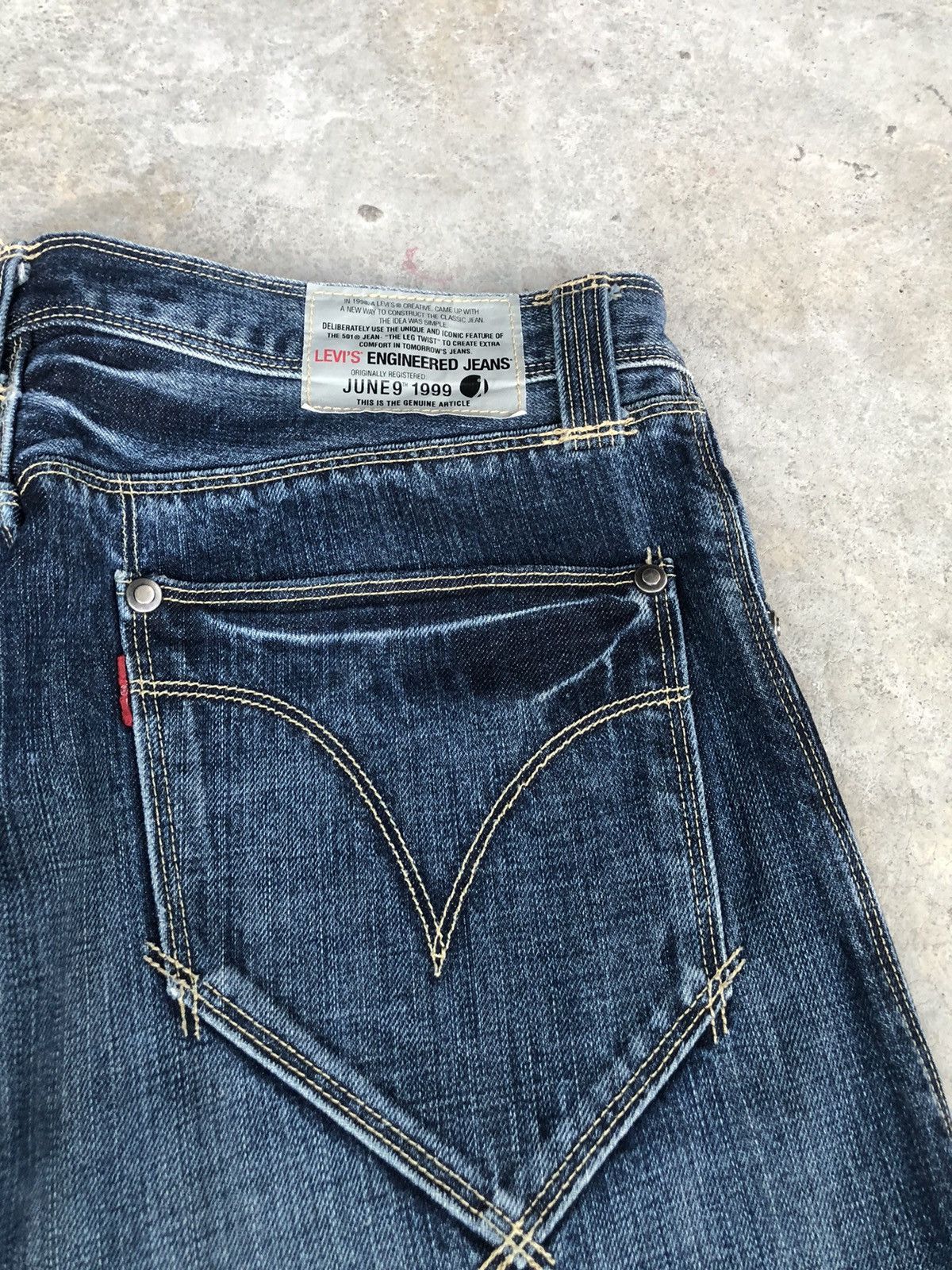 If Six Was Nine Y2k Levis Engineered Jeans Distressed Size US 32 / EU 48 - 16 Thumbnail
