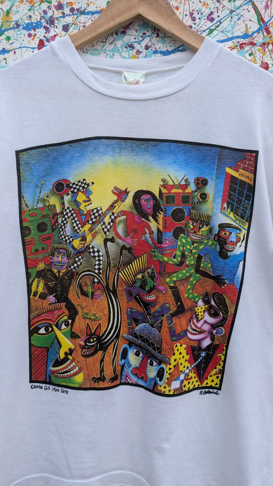 Other Vintage Norman Catherine art tshirt tee come as you are 90s Size US M / EU 48-50 / 2 - 5 Thumbnail