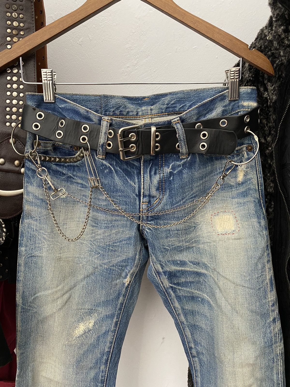 If Six Was Nine × Japanese Brand × Le Grande Bleu (L.G.B.) Punk belt with chain Size ONE SIZE - 1 Thumbnail