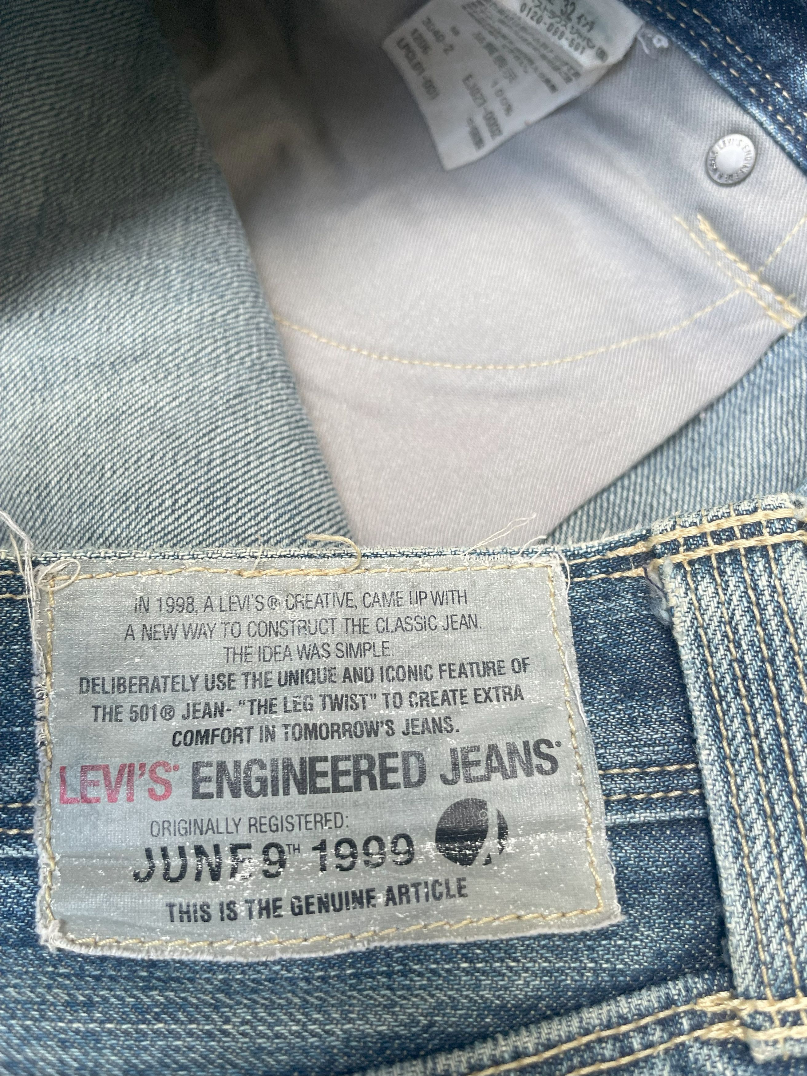 Levi's Vintage Levis Engineered Distresed Denim Size US 33 - 15 Thumbnail