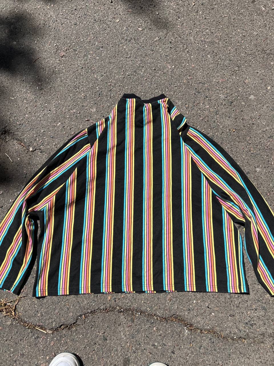 Designer × Japanese Brand × Vintage Vintage Ragged Jeans y2k Rainbow Skater long sleeve Size M / US 6-8 / IT 42-44 - 8 Thumbnail