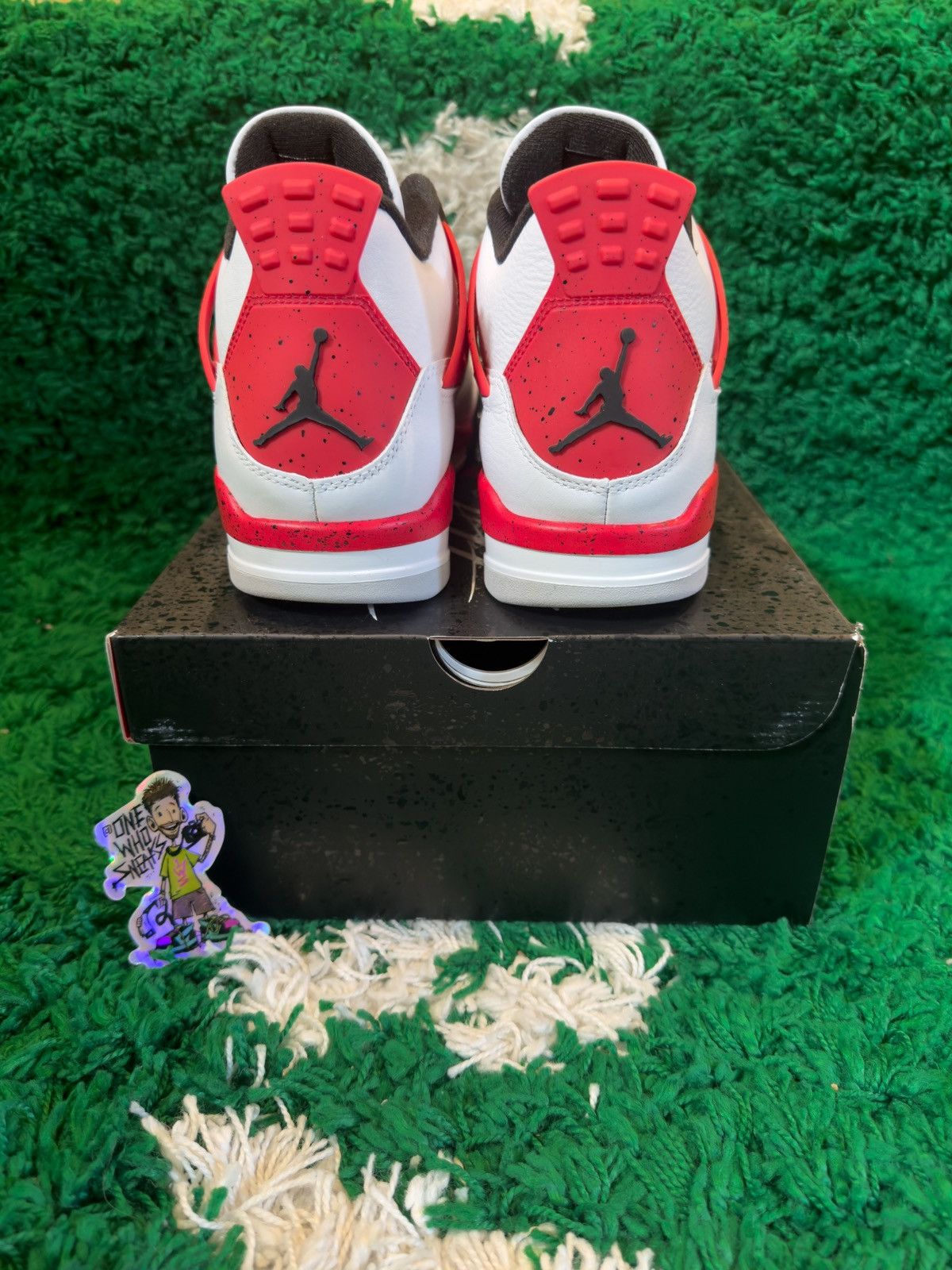 Jordan Brand Jordan 4 Retro Red Cement Size US 12 / EU 45 - 7 Thumbnail