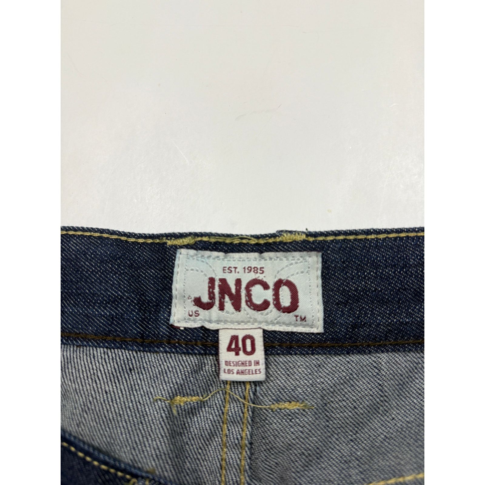 Vintage Vintage Y2K JNCO Slim Straight 101 Dark Wash Size 42W Size US 42 / EU 58 - 3 Thumbnail